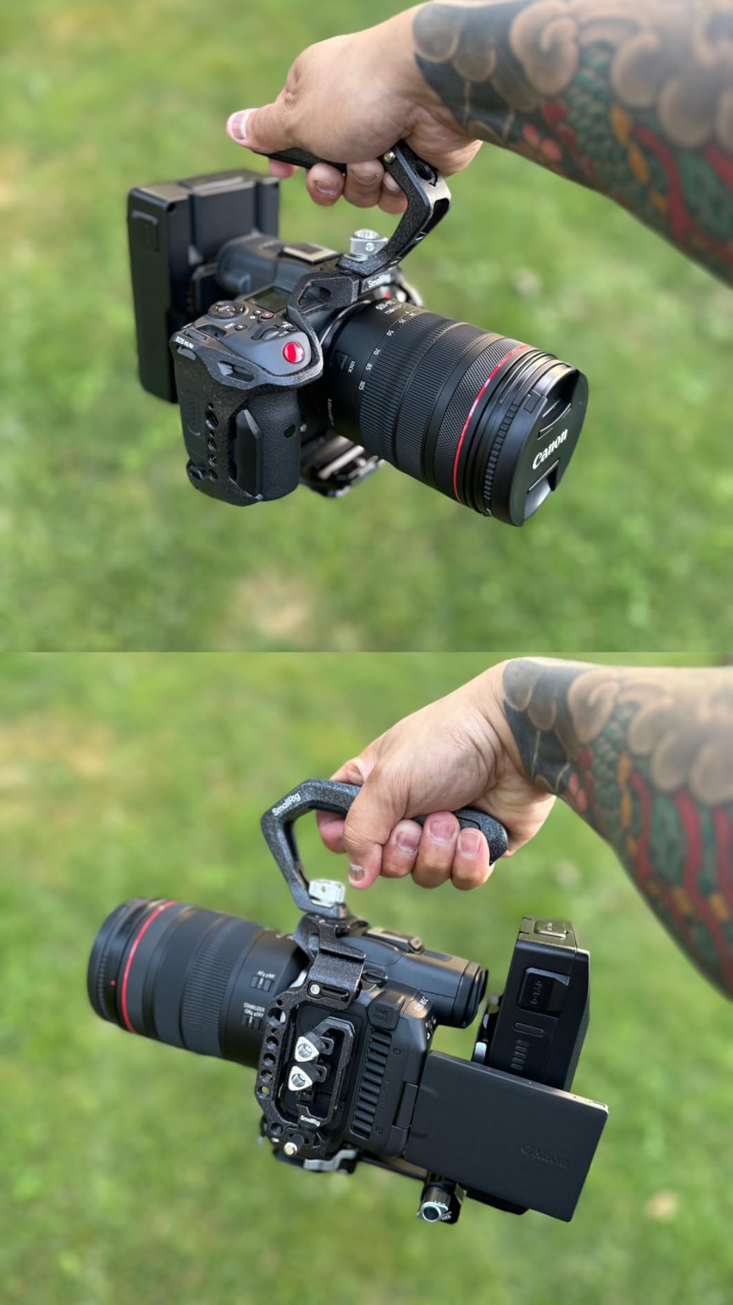 R5 R5 C R6 Cage Kit for Canon R5 R5 C R6 Mirrorless Camera with Top Handle and Dedicated Cable Clamp, Aluminum Alloy Cage 3234 customer photo 1