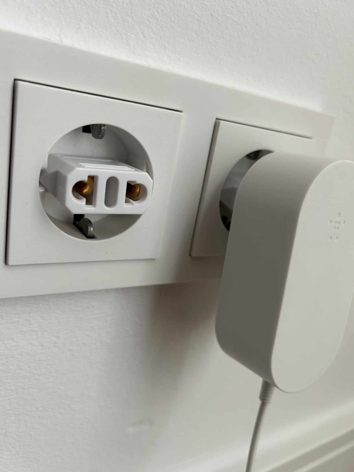 6 Pack US to Europe Plug Adapter - Type C European Travel Adapter, Wall Plug Power Converter for Europe (White) customer photo 1