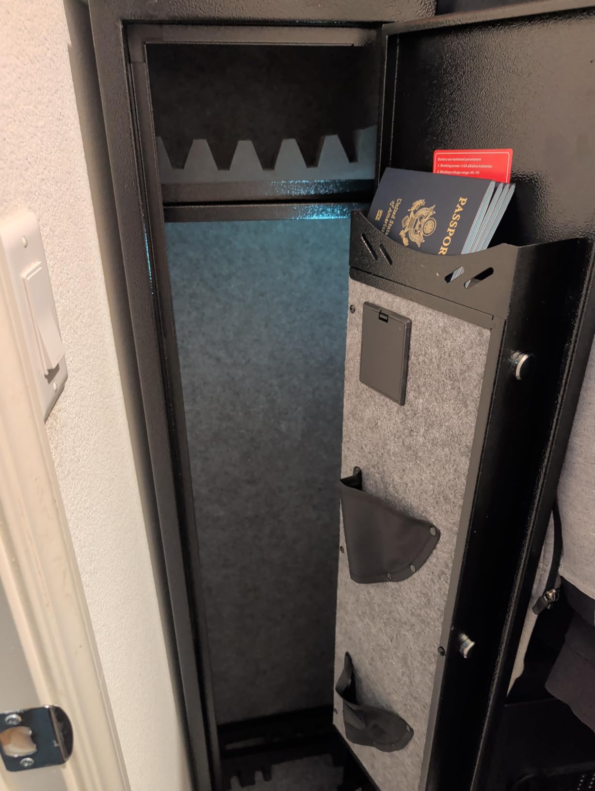 Kaer 4-5 Biometric Gun Safe, Gun Safe for Rifles and Pistols, Long Rifle Safe for Home, Gun Cabinet for Shotguns with Fingerprint, Digital Keypad, No Assembly Needed customer photo 2