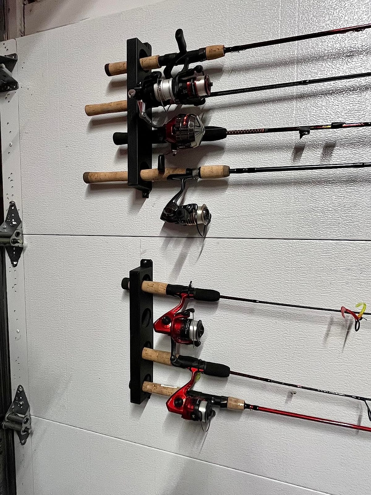 Berkley Twist Lock Fishing Rod Rack, Stores 4 Rods, Black, Soft Foam Grip Pads Protect Rod Finishes, Durable Construction, Easy to Mount with Common Tools customer photo 2