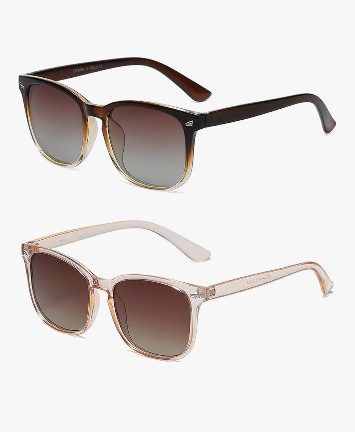 DUSHINE Polarized Sunglasses for Women Classic Retro Style UV400 Protection customer photo 2