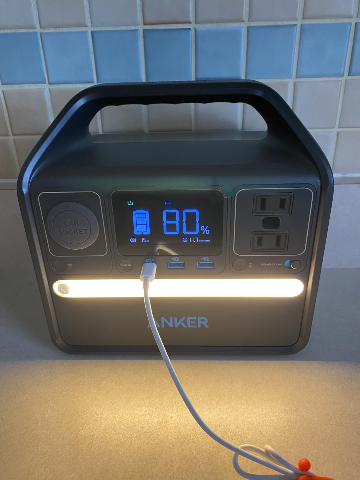 Anker 521 Portable Power Station Upgraded with LiFePO4 Battery, 256Wh 6-Port PowerHouse, 300W (Peak 600W) Solar Generator customer photo 2