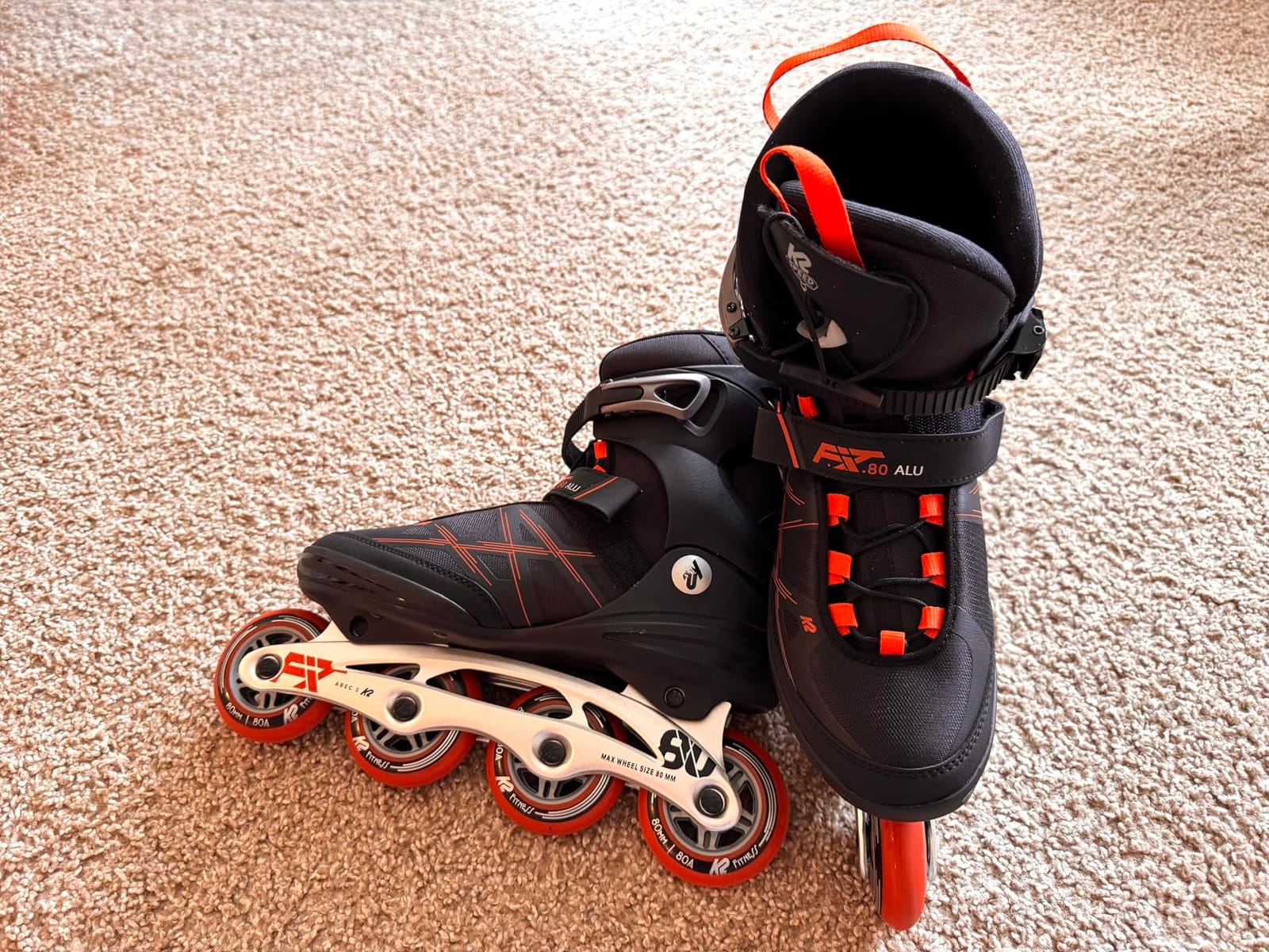 K2 F.I.T. 80 ALU Black Mens Inline Skates customer photo 2