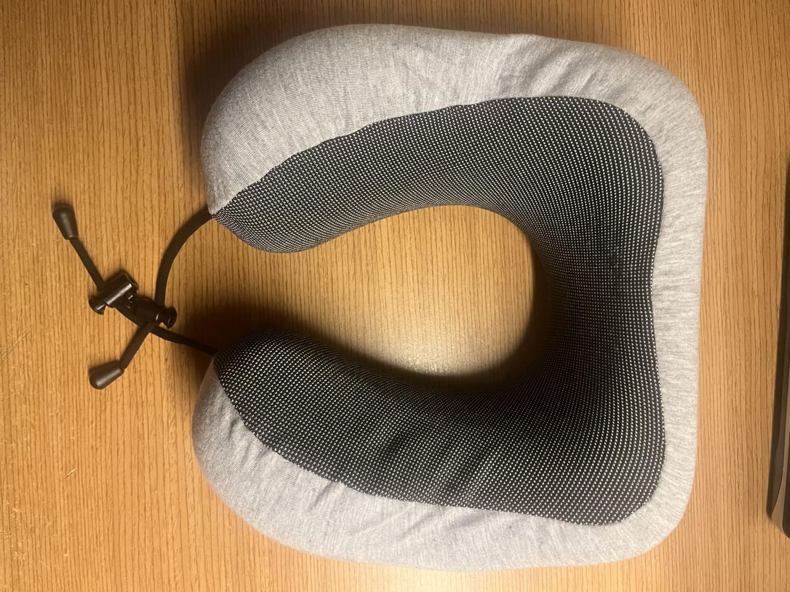 napfun Neck Pillow for Travel, Memory Foam Airplane Pillow, Full Black, 360 Degree Neck Support, Upgraded 100% Memory Foam for Airplane, Car, Train, Bus, Office Sleep customer photo 2