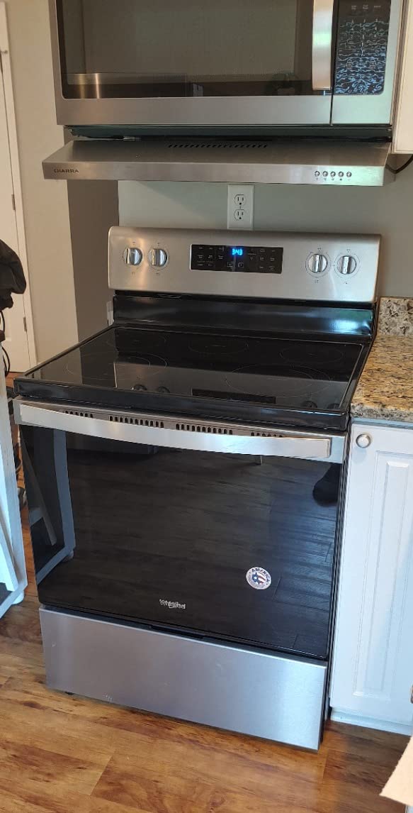 CIARRA Range Hood 30 Inch Under Cabinet Ductless Stainless Steel | Ducted and Ductless Convertible Vent Hood, 3 Speed Exhaust Fan customer photo 1