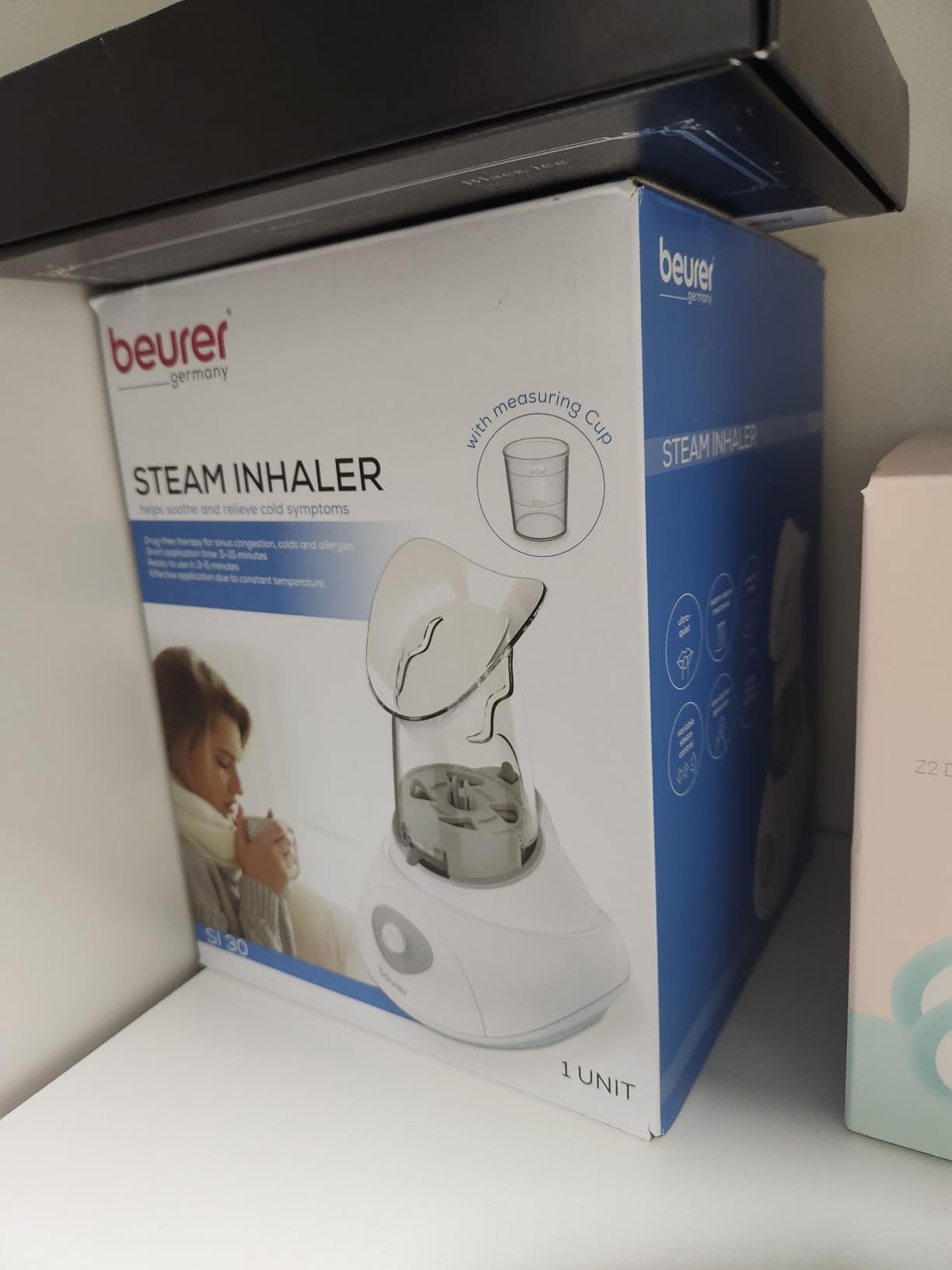 Beurer SI30 Steam Inhaler for Sinus Congestion & Allergies, Drug-Free, Quick 3-5 Minute Setup, Ultra-Quiet, Face Steamer with Variable Steam Control, Universal Mask, FSA/HSA Eligible customer photo 2