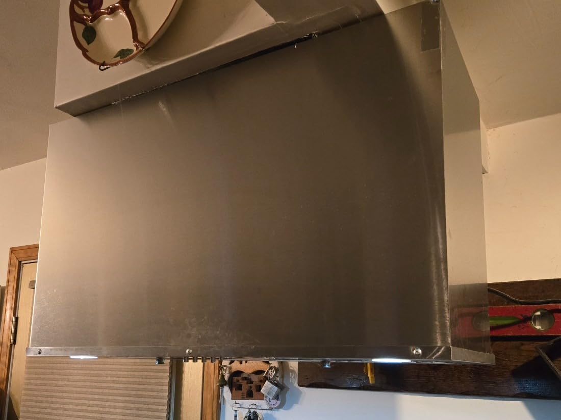 Range Hood Insert 30 inch, Stainless Steel Kitchen Vent Hood 600CFM, Built-in Kitchen Stove Hood w/Front Button Controls and Front LED Lights, Baffle Filters, Ducted/Ductless Convertible customer photo 2