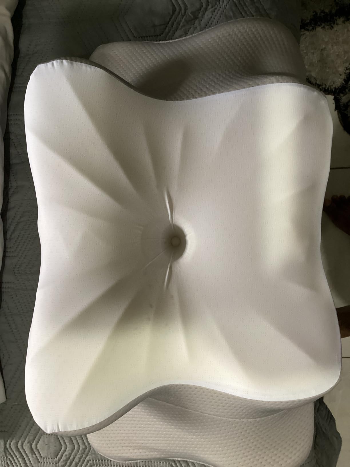 DONAMA Contour Cervical Neck Pillow for Neck Pain Relief | Queen,Ergonomic Dual-Height,Odorless Memory Foam,Side/Back/Stomach Sleepers,Cooling Hypoallergenic Cover,OEKO-TEX Certified customer photo 1