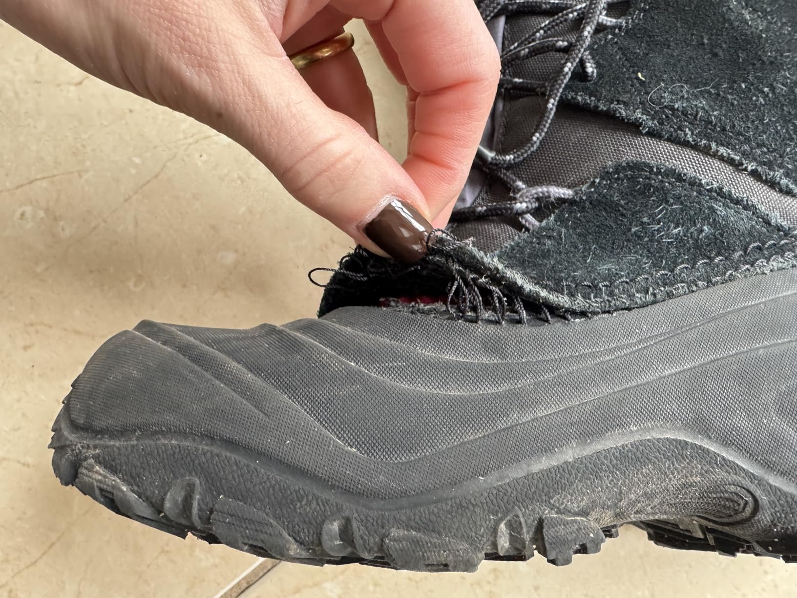 The North Face Teen Alpenglow V Waterproof Boot Insulating Thermafelt Liner for Warmth at -25F customer photo 1