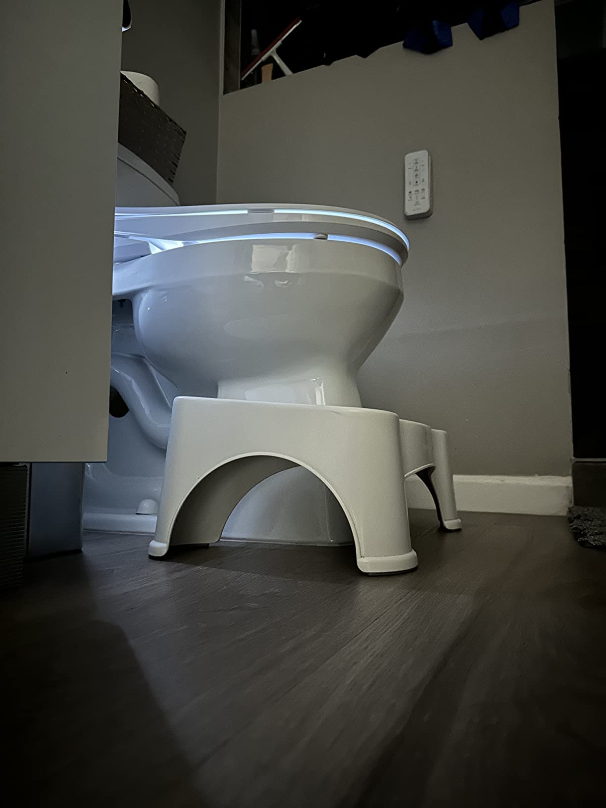 ALPHA BIDET UX Pearl Bidet Toilet Seat in Elongated White | Ultra Low Profile | Endless Warm Water | Arced Stainless Steel Nozzle | LED Nightlight | Dryer | Deodorizer | 3 Year Warranty customer photo 1