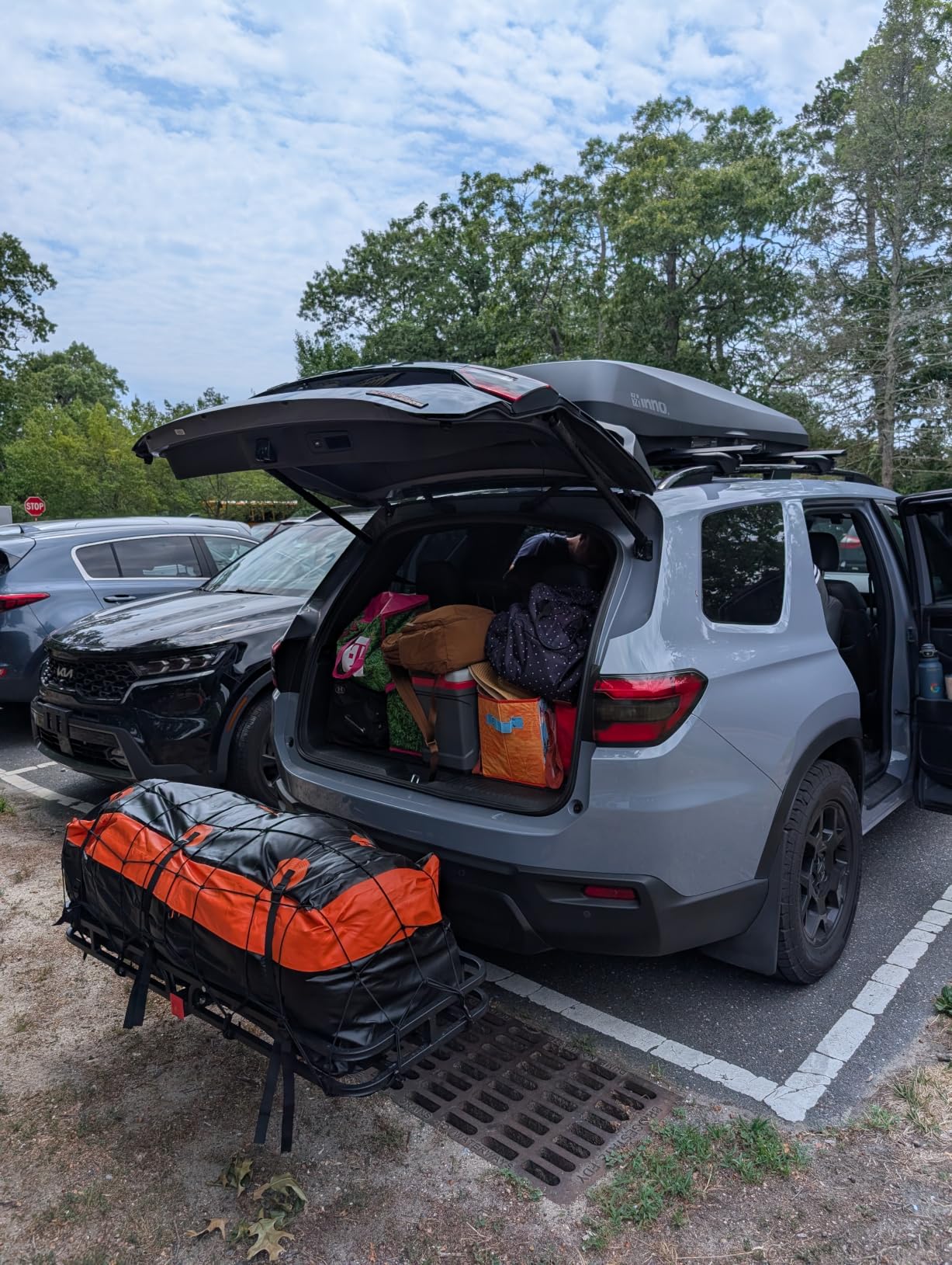 WEIZE Folding Hitch Mount Cargo Carrier Basket 60