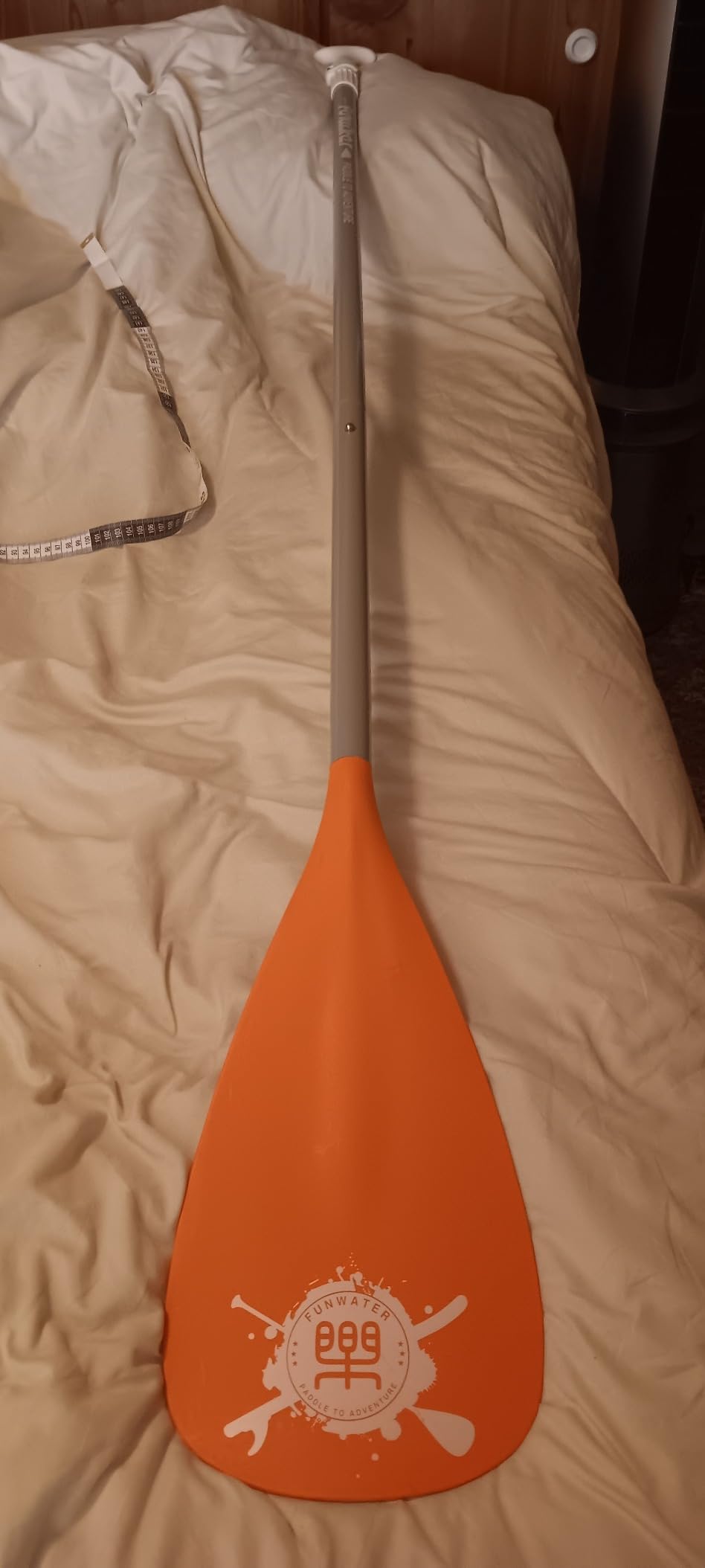 FunWater SUP Paddles - Adjustable Stand Up Paddle 3 Piece Floating Alloy Portable Paddle Board Paddles - Lightweight & Floating Oars - Durable and Packable - Efficient Padding customer photo 1
