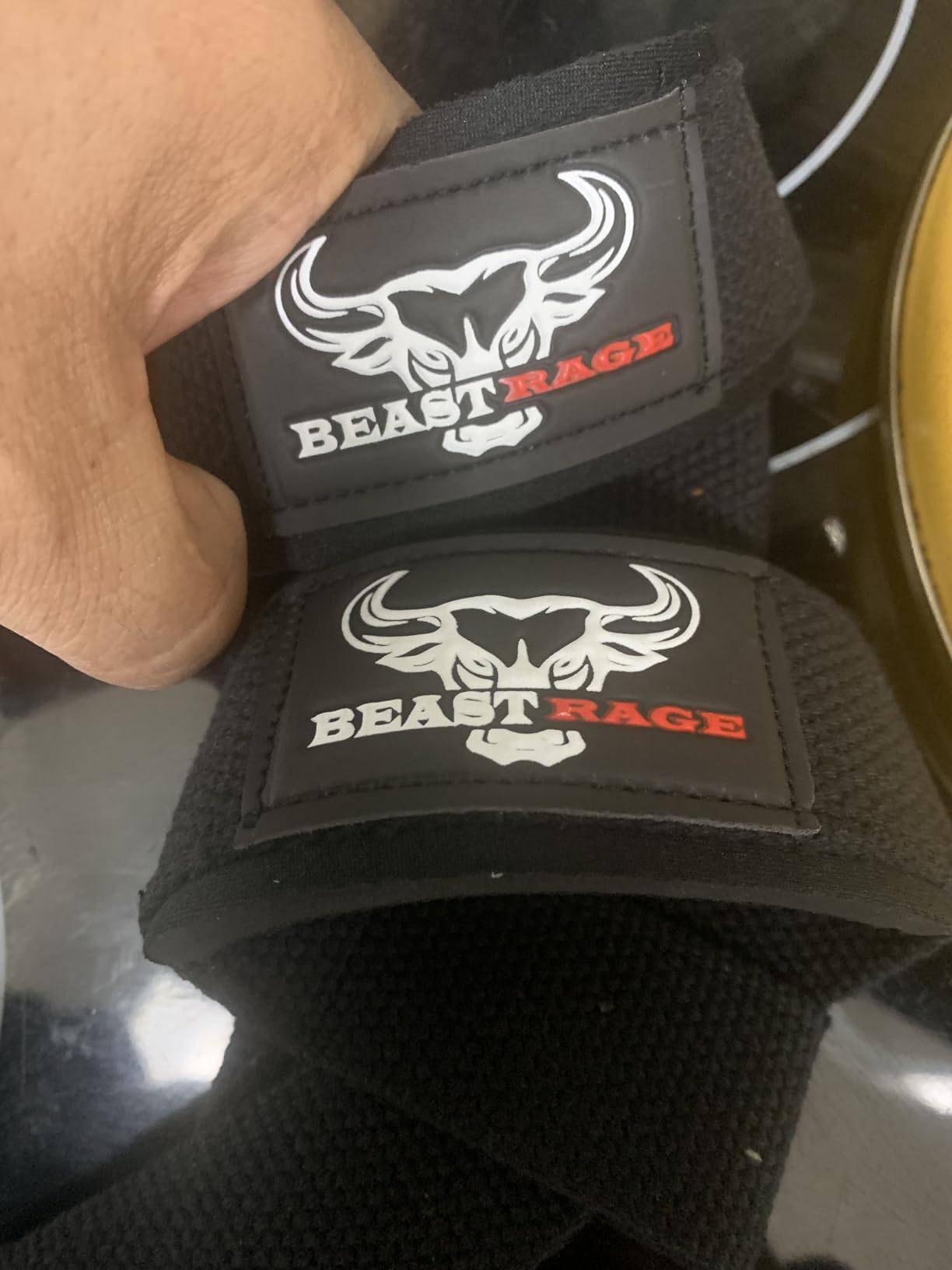 BEAST RAGE Lifting Wrist Straps for Weightlifting, Straps Gym Grip Power Workouts Lifting Straps Padded Neoprene & Premium Cotton Men Women, Deadlift Bodybuilding Exercise Lifting Straps customer photo 1