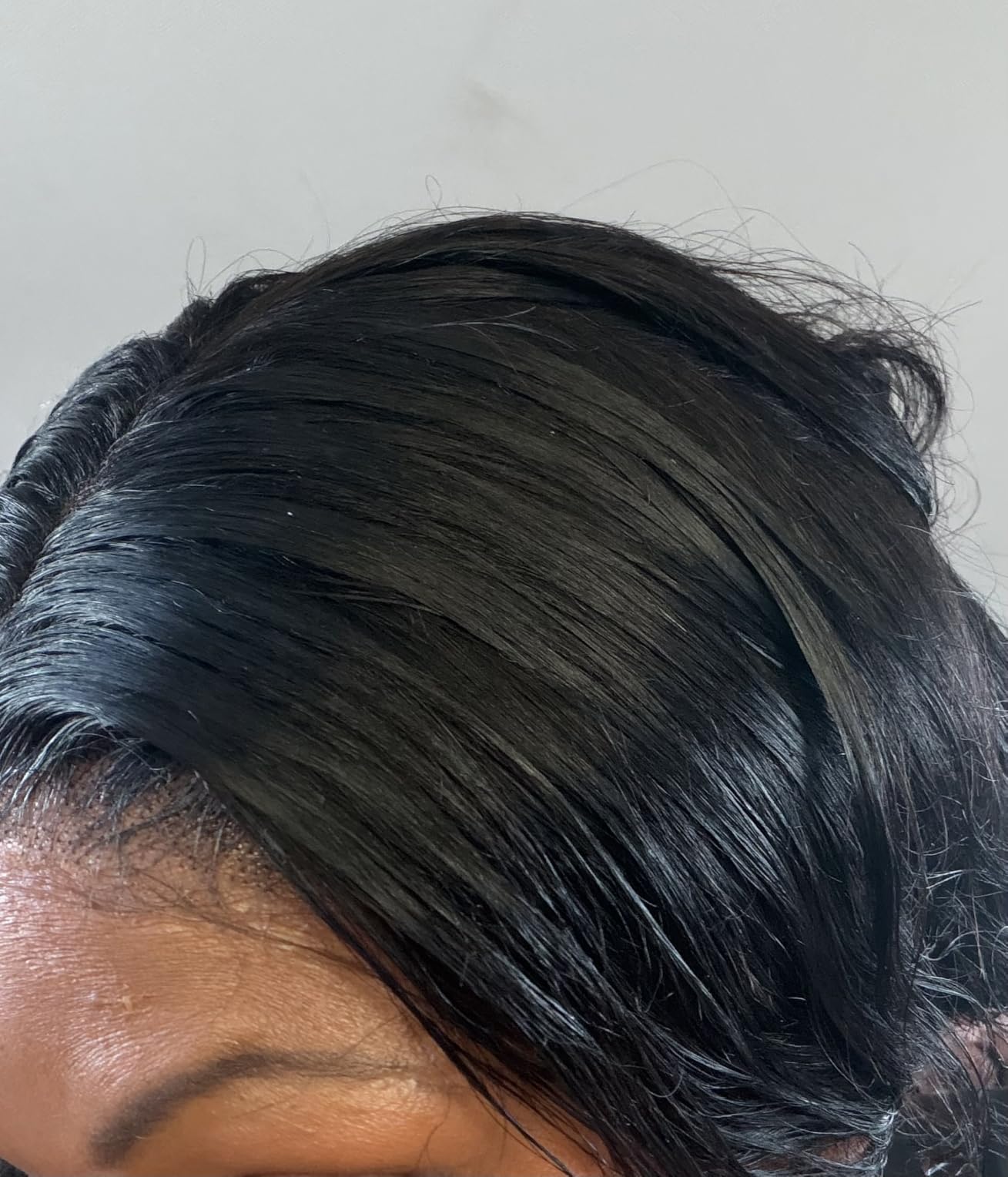 bunGiol Straight HD Transparent Lace Front Wigs Human Hair 13x4 for Black Women Glueless Brazilian Virgin Frontal Hairline 180% Density Pre Plucked with Baby Hair Black 24 inches customer photo 2
