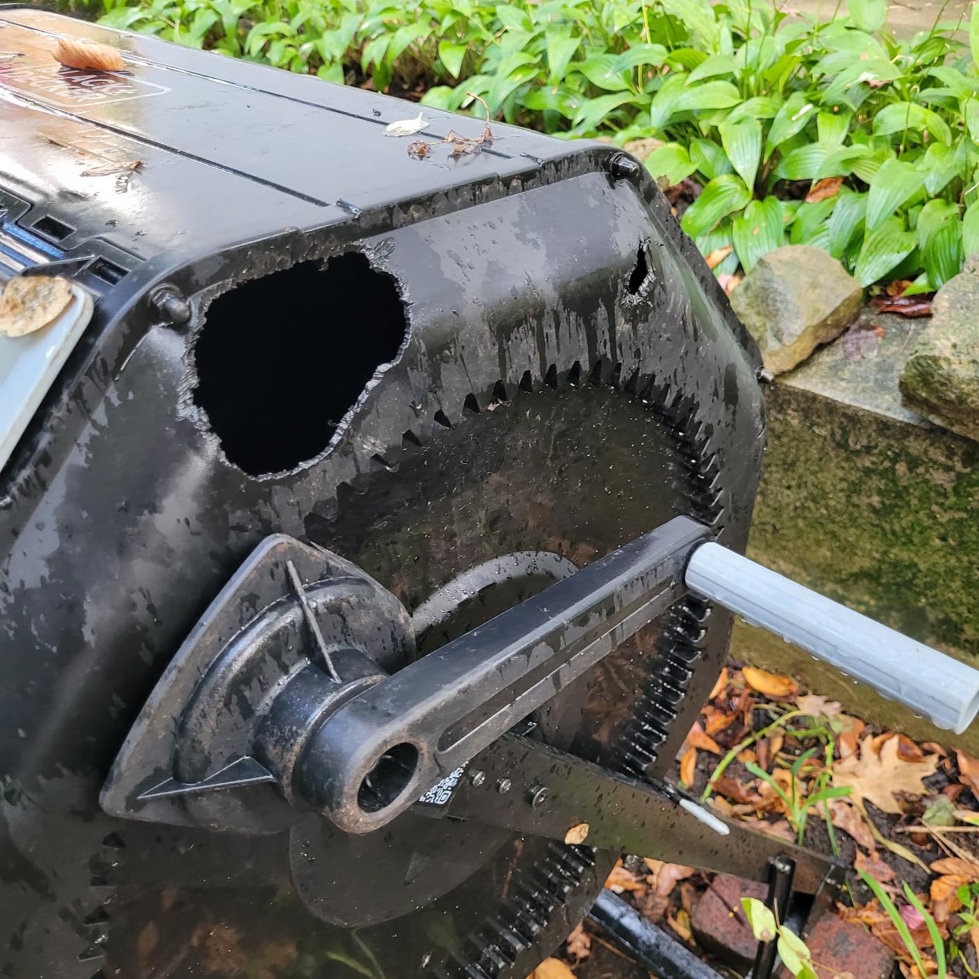 BLACK+DECKER 40-Gallon Dual Chamber Compost Tumbler Outdoor (BDSTGA9701) customer photo 1