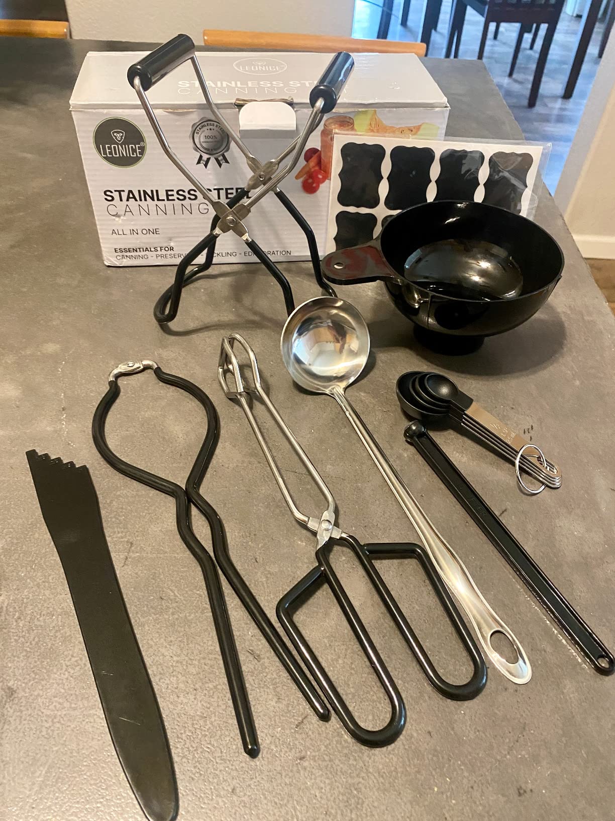 LEONICE Canning Supplies, Home Canning Starter kit for Beginner Full Set | Food-Grade Stainless Steel, 3 in 1 Lid Lifter, Complete Canning Set Essential Tools for Water Bath & Pressure Canner customer photo 2