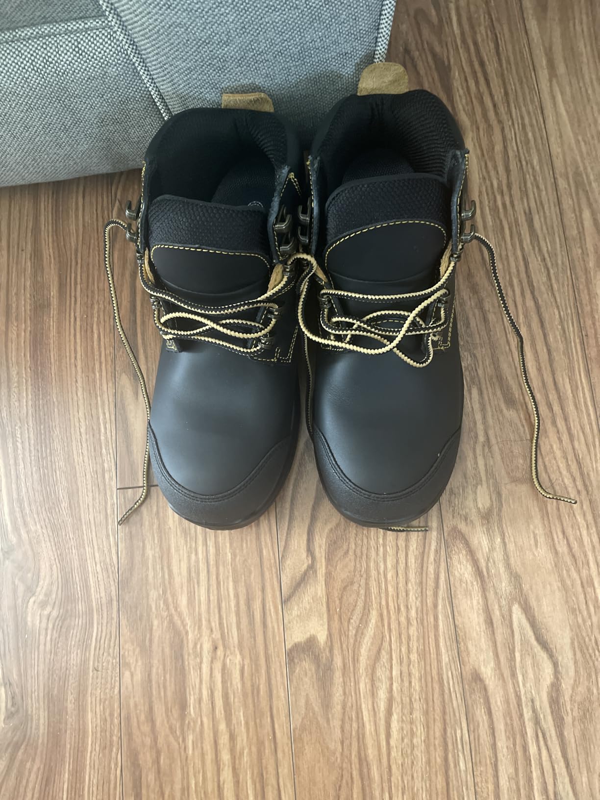 Orthofeet Granite Orthopedic Men's Work Boots | Waterproof, Slip Resistant, Leather Boot with Safety Rated Composite Toe, Arch Support, Ergonomic Cushioning, Wide Toe Box customer photo 2