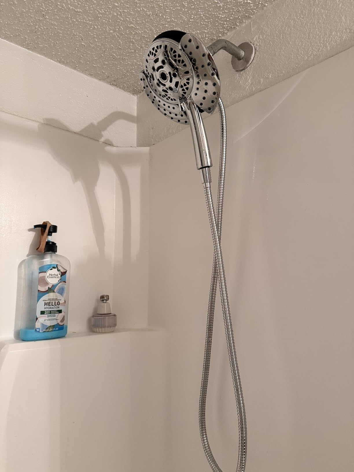 2 in 1 Shower Head with Handheld Combo High Pressure Silver 1.8 GPM | 7.2