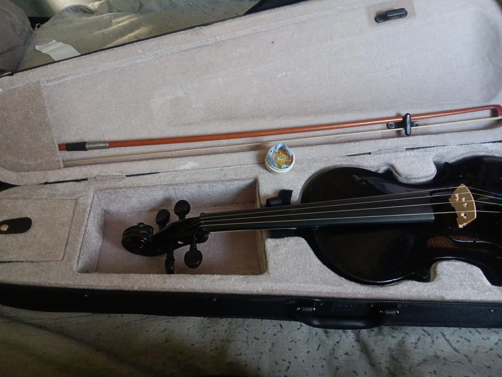 Ktaxon Violin for Beginners, 4/4 Full Size Acoustic Fiddle Kit, Natural | Includes Case, Bow, Rosin, For Students Adult Teens, Age 11+ customer photo 1