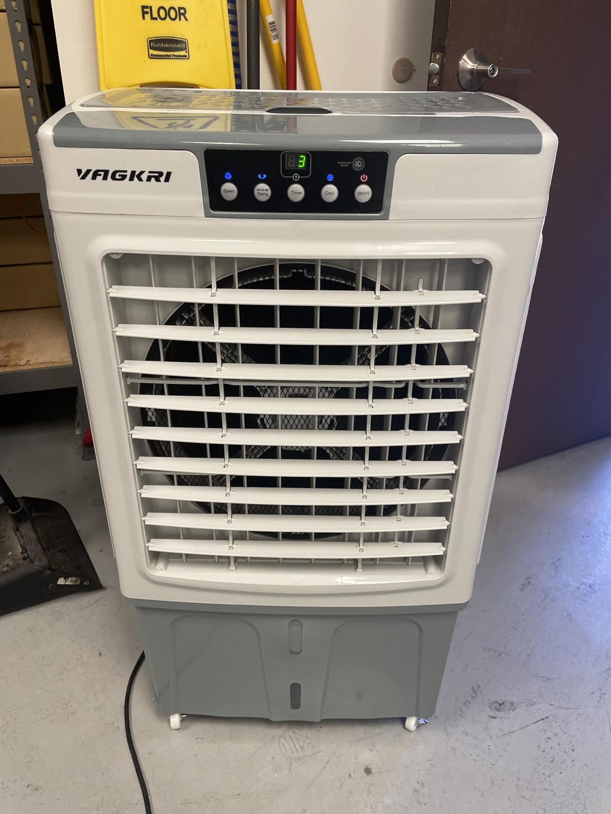 VAGKRI Swamp Cooler, 3100CFM Evaporative Air Cooler with 12 Gal Water Tank customer photo 1