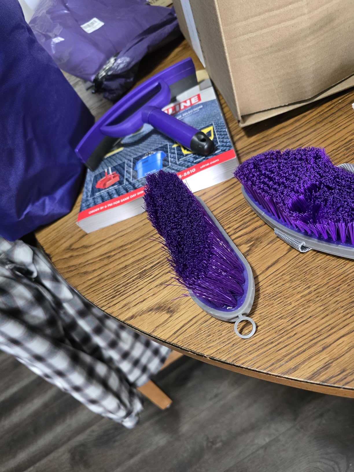 Horse Grooming Kit (12-Piece): Brushes, Storage Bag, Sweat Scraper, Mane Comb, Grooming Gloves - Purple Horse Gifts for Girls customer photo 1