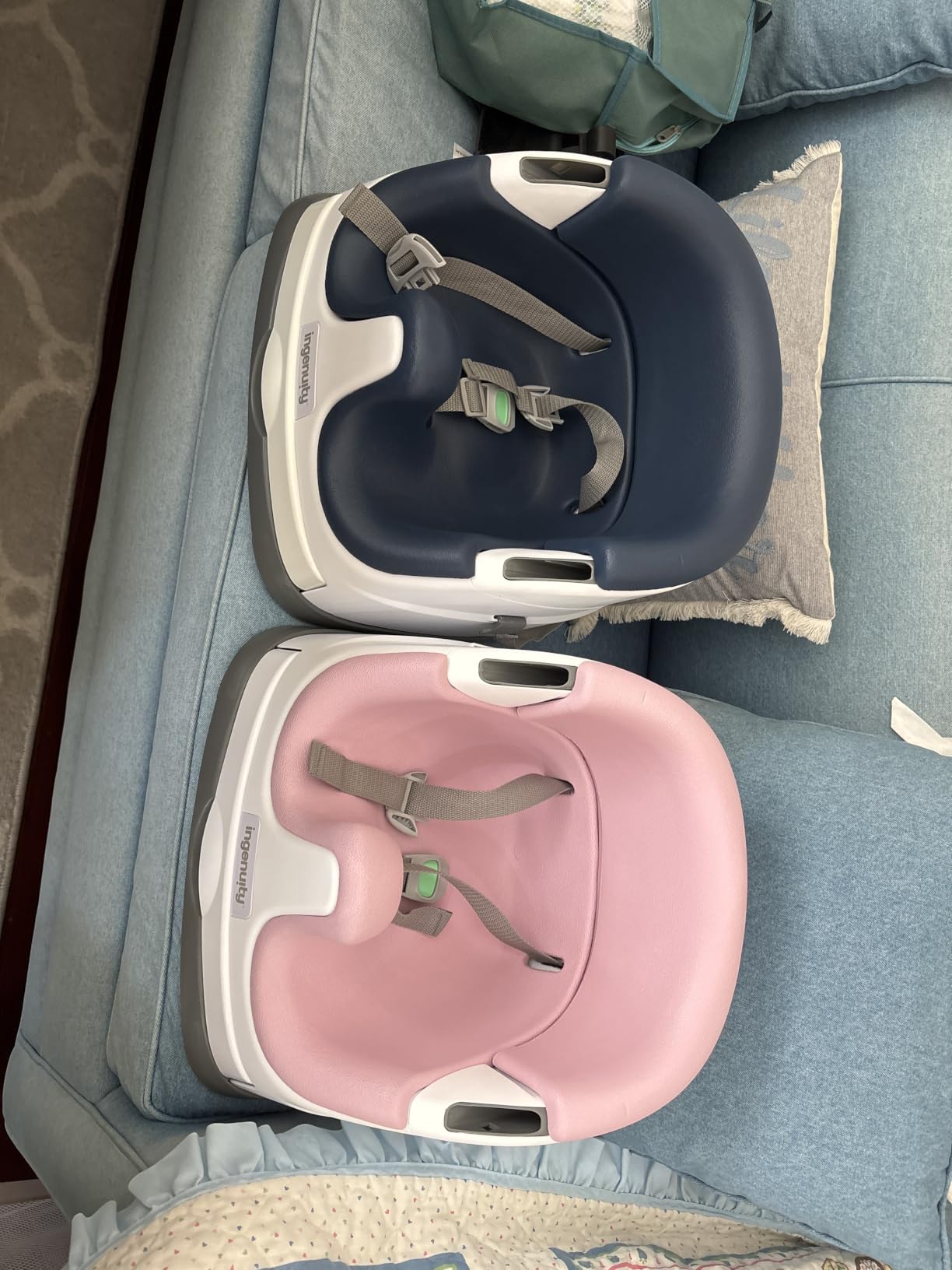 Ingenuity Baby Base 2-in-1 Booster Feeding and Floor Seat with Tray customer photo 2