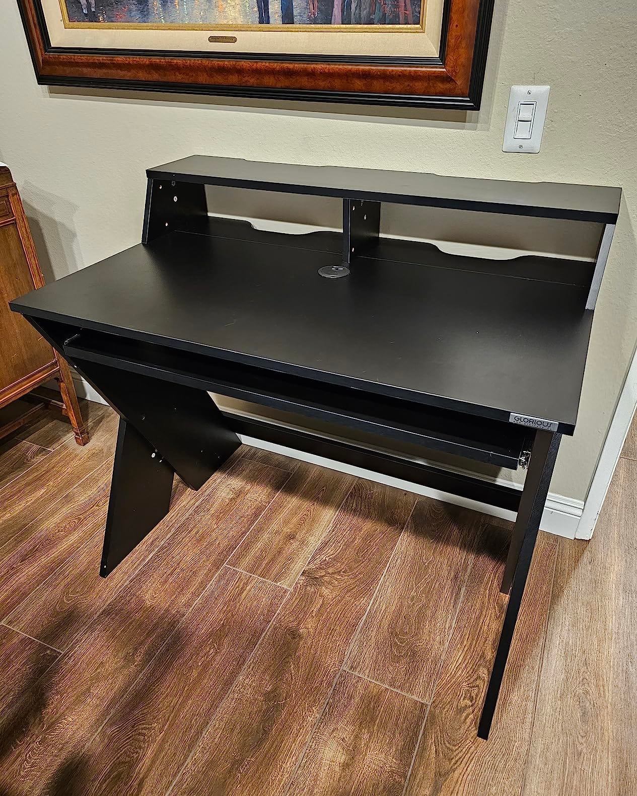 Glorious Sound Desk Compact Professional Studio Workstation, Walnut customer photo 1