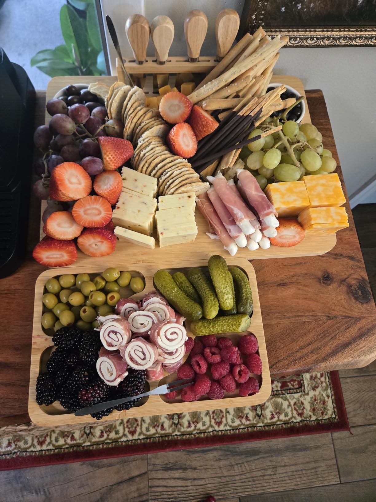 ROCIRLAB Bamboo Charcuterie Boards (23