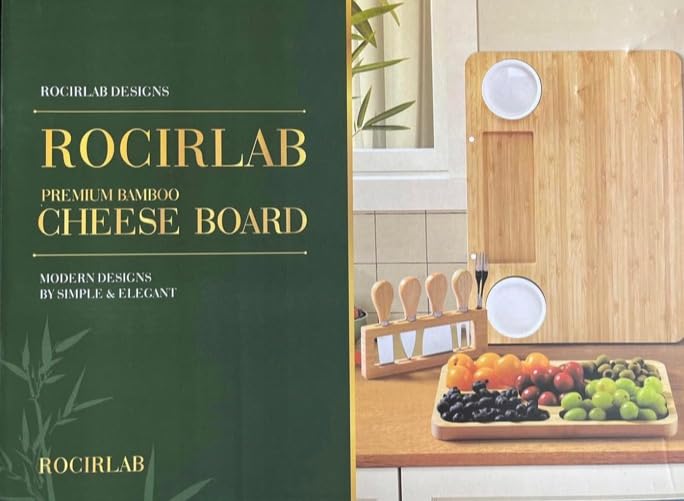 ROCIRLAB Bamboo Charcuterie Boards (23