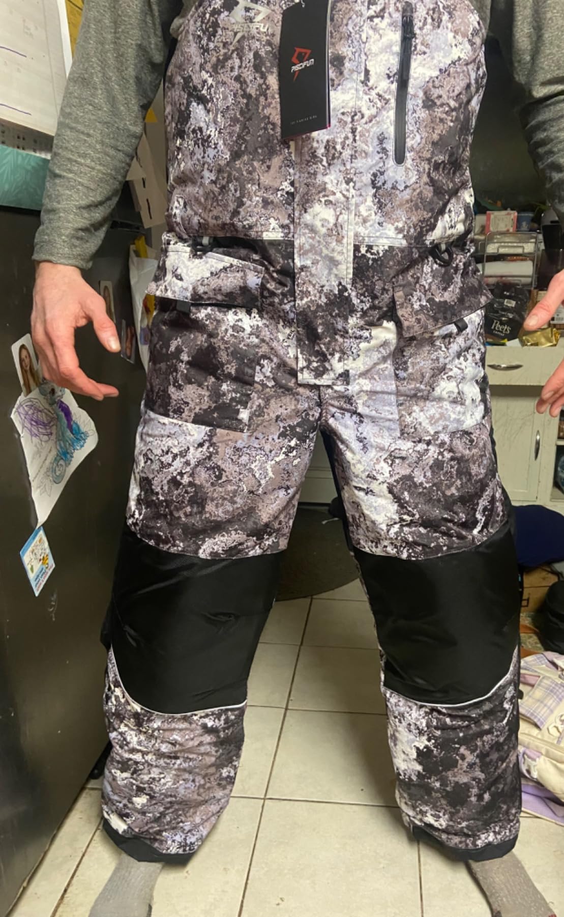 Ice Fishing Bibs with Floating Technology, Waterproof Insulated Fishing Bibs customer photo 1