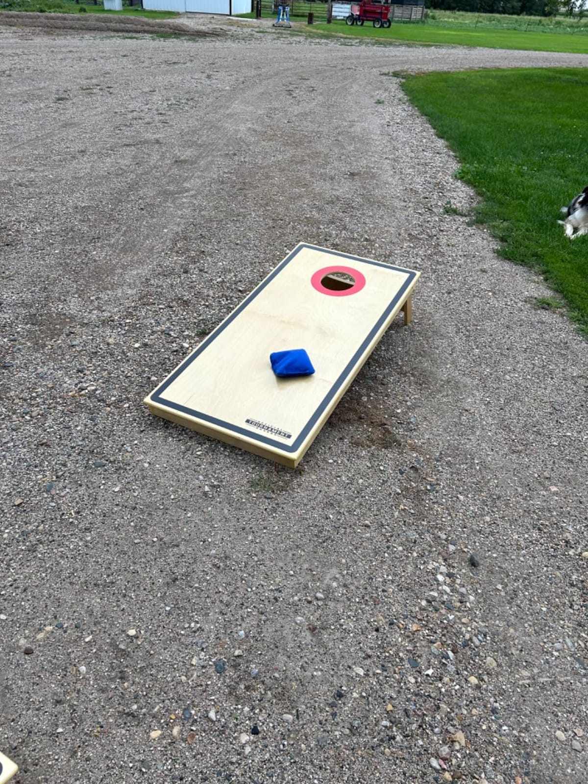 GoSports Tournament Edition Regulation Cornhole Game Set - 4 ft x 2 ft Wood Boards with 8 Dual Sided (Slide and Stop) Bean Bags customer photo 2