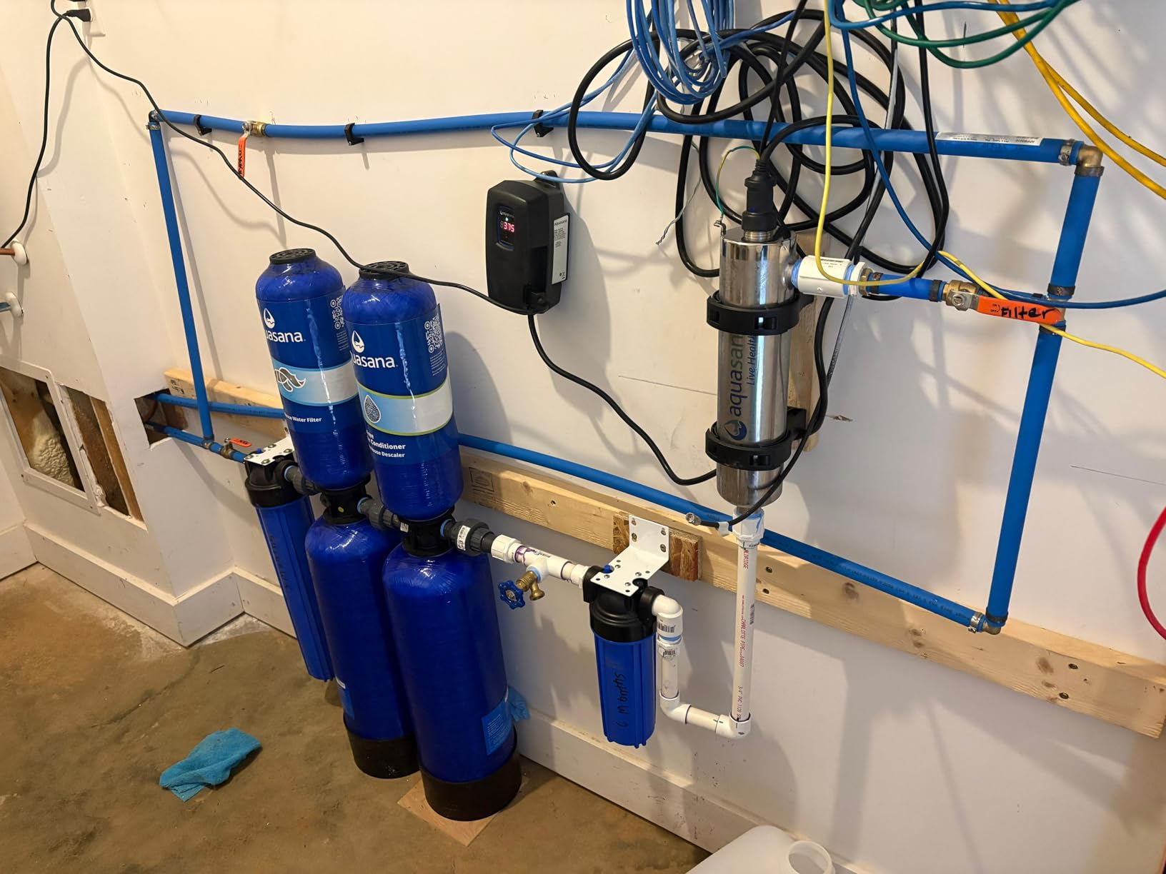 Aquasana Whole House Well Water Filter | 500K Gallons | UV, Carbon & KDF | Salt-Free Conditioner | Tackles up to 99.99% Chlorine, Bacteria, Viruses, Cysts & Scale | Rhino WH-WELL-CT-UV | 5-Year Filter | 14.7 GPM customer photo 2