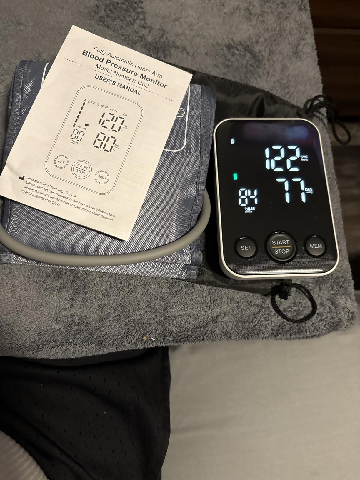 FDA Cleared Blood Pressure Monitor Upper Arm BP Machine for Home Use | Clinical Accuracy, 2x120 Memory, Large LED Display & 8.7