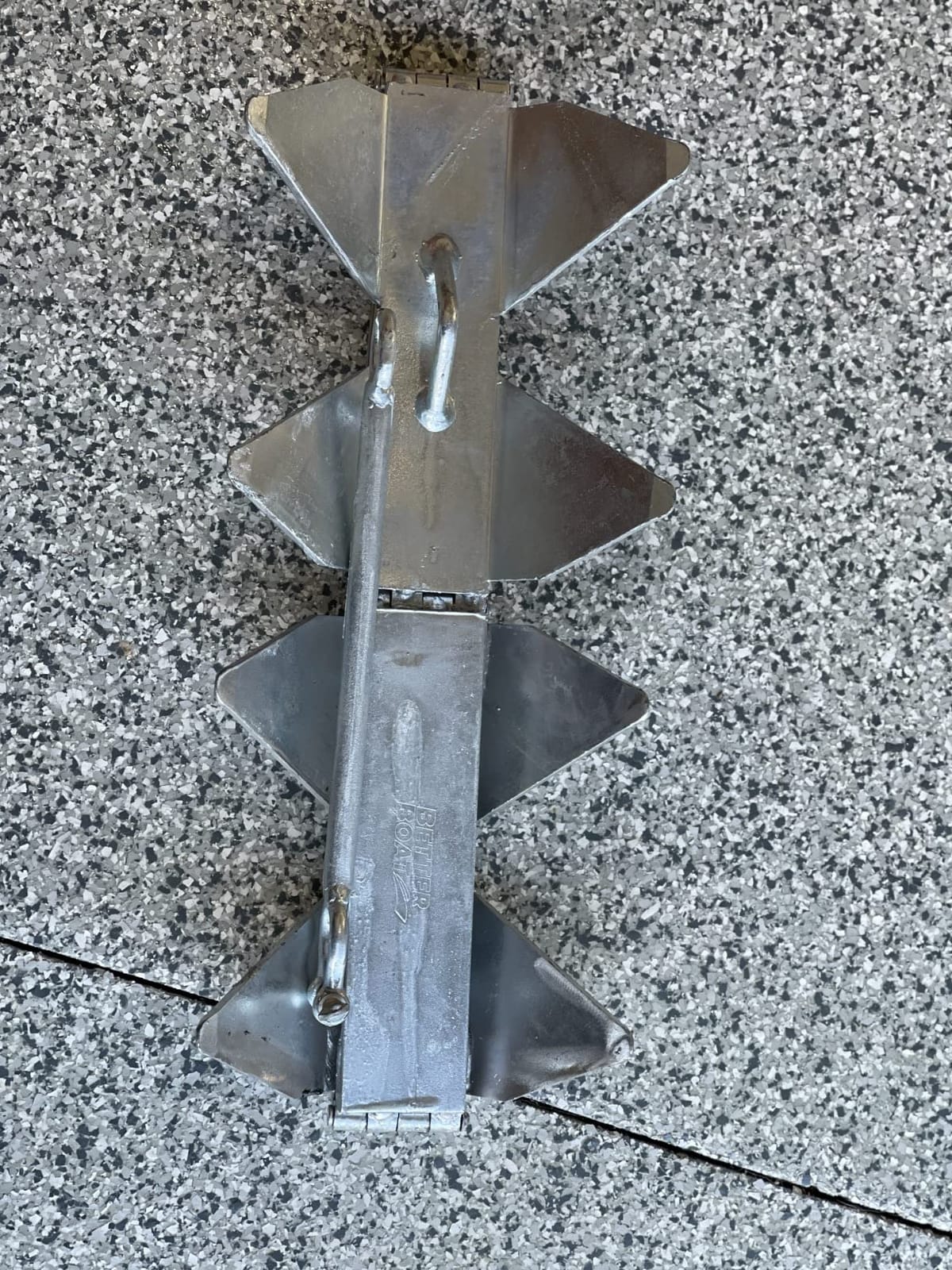 Box Anchor for Boats, Folding Boat Anchor Hot Dip Galvanized, Double Sided | Slide Anchor for Pontoon Fishing and Cabin Cruiser, Multiple Sizes, Better Boat customer photo 2