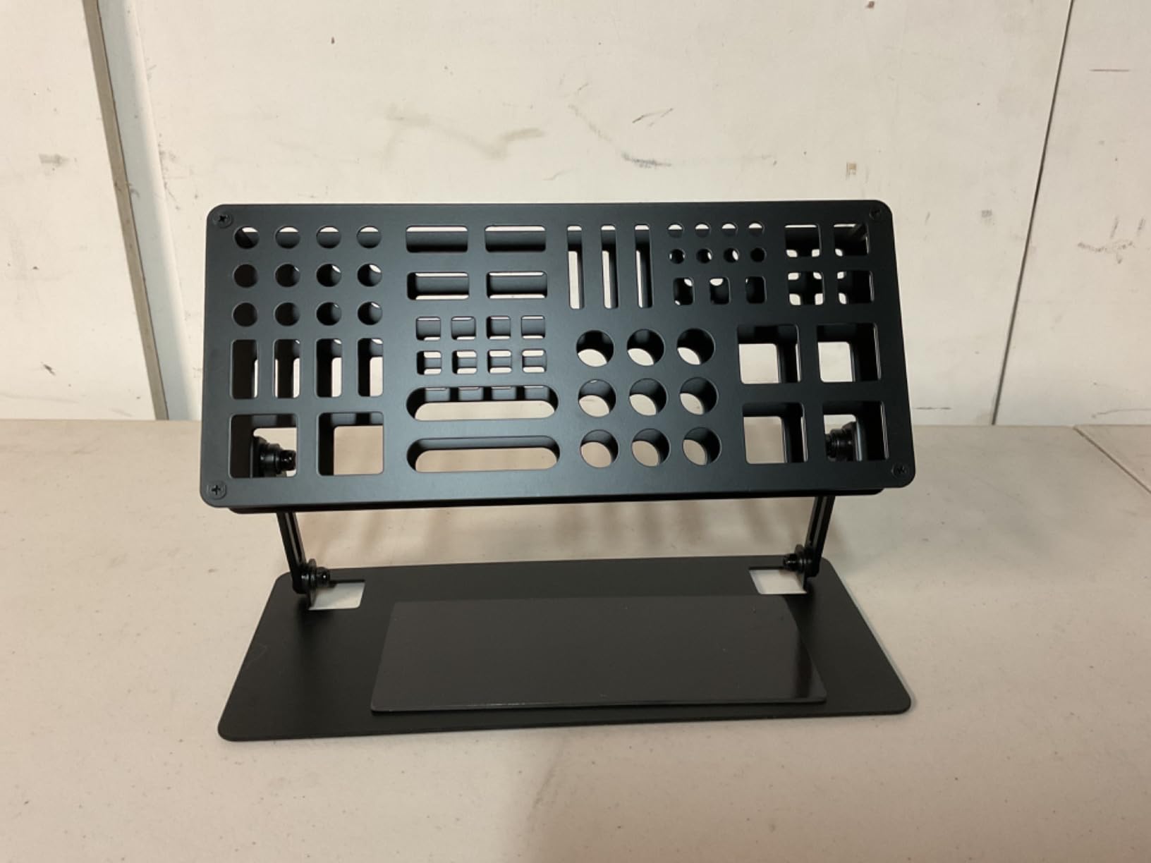 Screwdriver Organizer Holder Rack: Height Adjustable (Black) | Angle Adjustable Screwdriver Storage for Desktop - Carbon Steel Tool Shelf for RC Repair, Plier customer photo 1