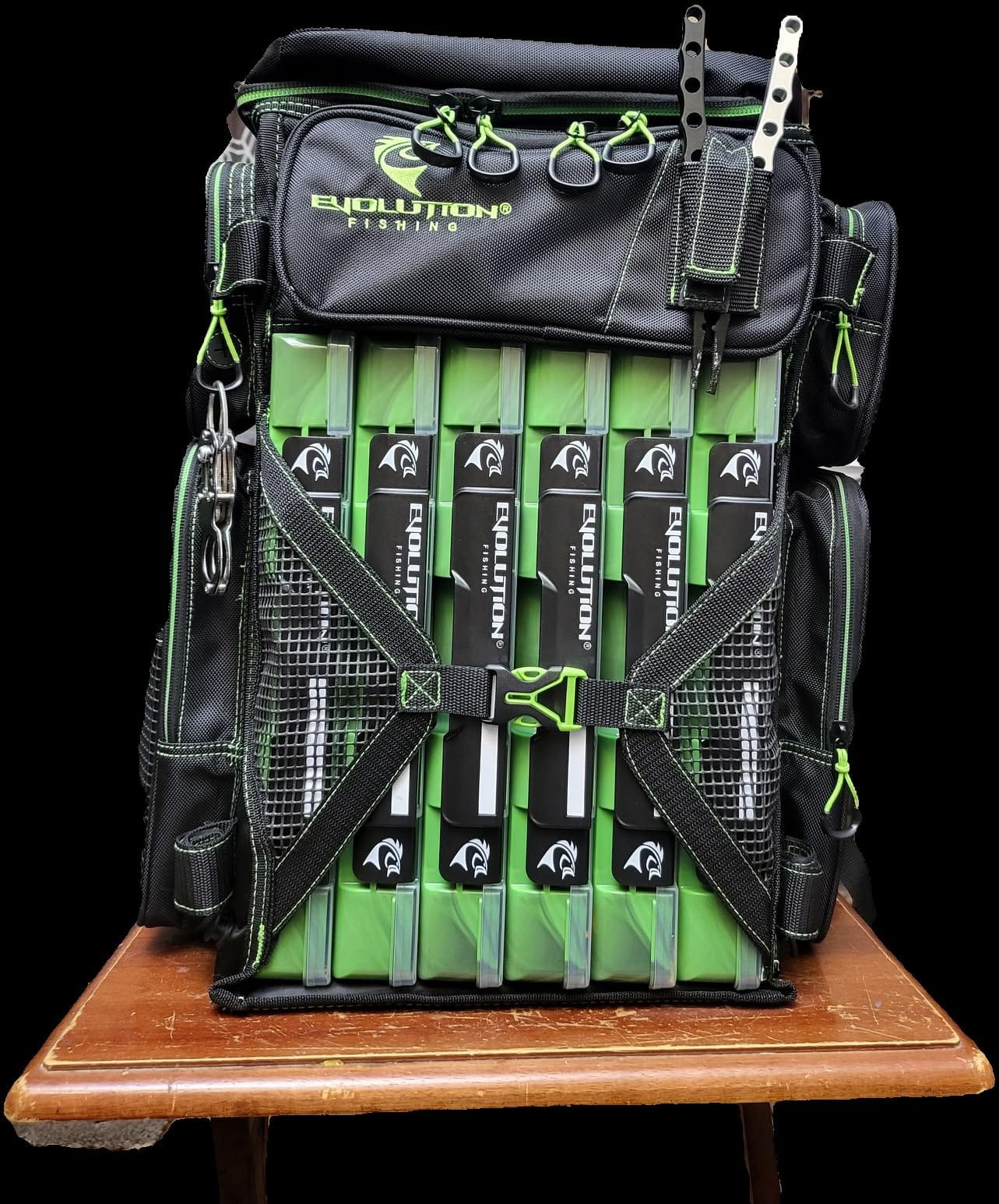 Evolution Fishing Drift Series Tackle Backpack, Outdoor Rucksack w/ 6 Fishing Tackle Trays, Heavy Duty customer photo 2