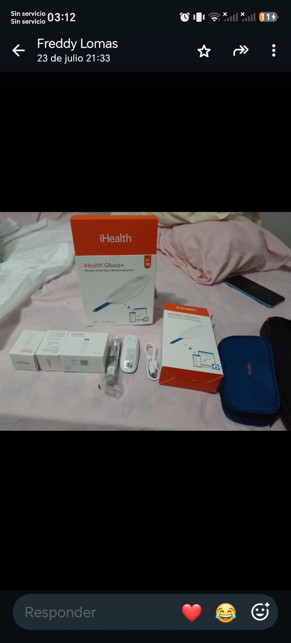 iHealth Gluco+ Wireless Smart Glucose Monitor Kit, 100 Strips & 100 Lancets | Free Smart App, Unlimited Data Storage, High Accuracy, Home Blood Sugar Tracking, Daily Diabetes Management customer photo 2