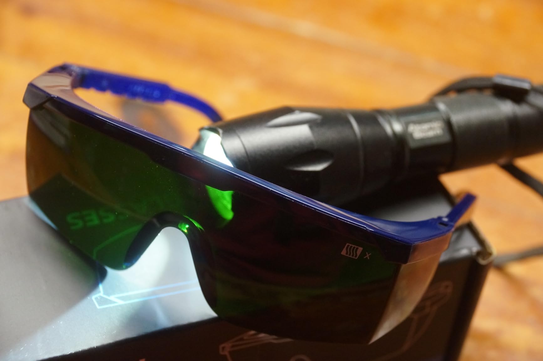 LANON Welding Safety Glasses, ANSI Z87.1, IR Filter Shade 5.0 Lens | Anti-Scratch & Anti-Impact, Wrap-Around Safety Goggles, Adjustable Temples For Welding Work customer photo 2