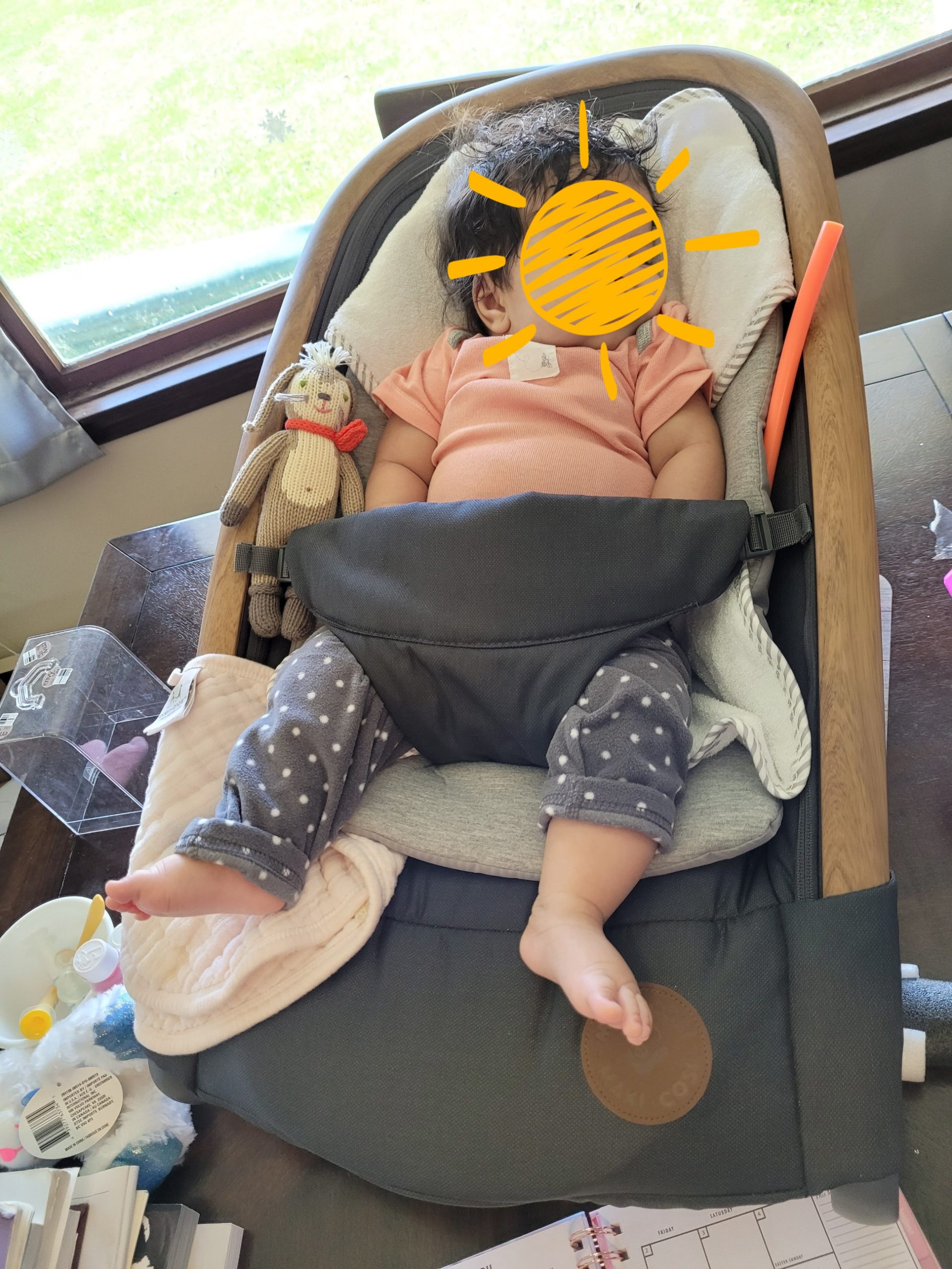 Maxi-Cosi Kori 2-in-1 Baby Bouncer Seat for Infants, Baby Rocker Chair, Portable Bouncer Chair, Classic Slate customer photo 2