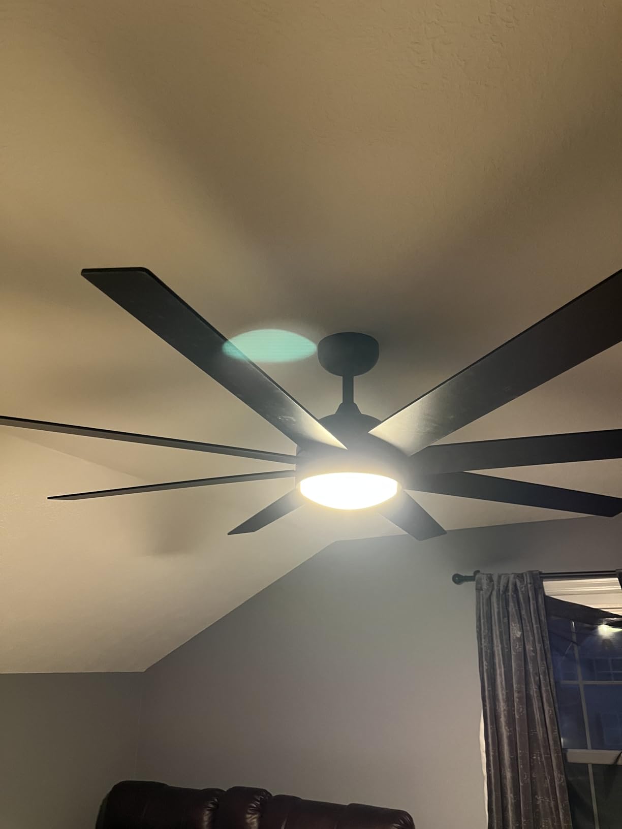 Fanbulous 65 Inch Black Ceiling Fans with 3CCT Lights and Remote customer photo 2
