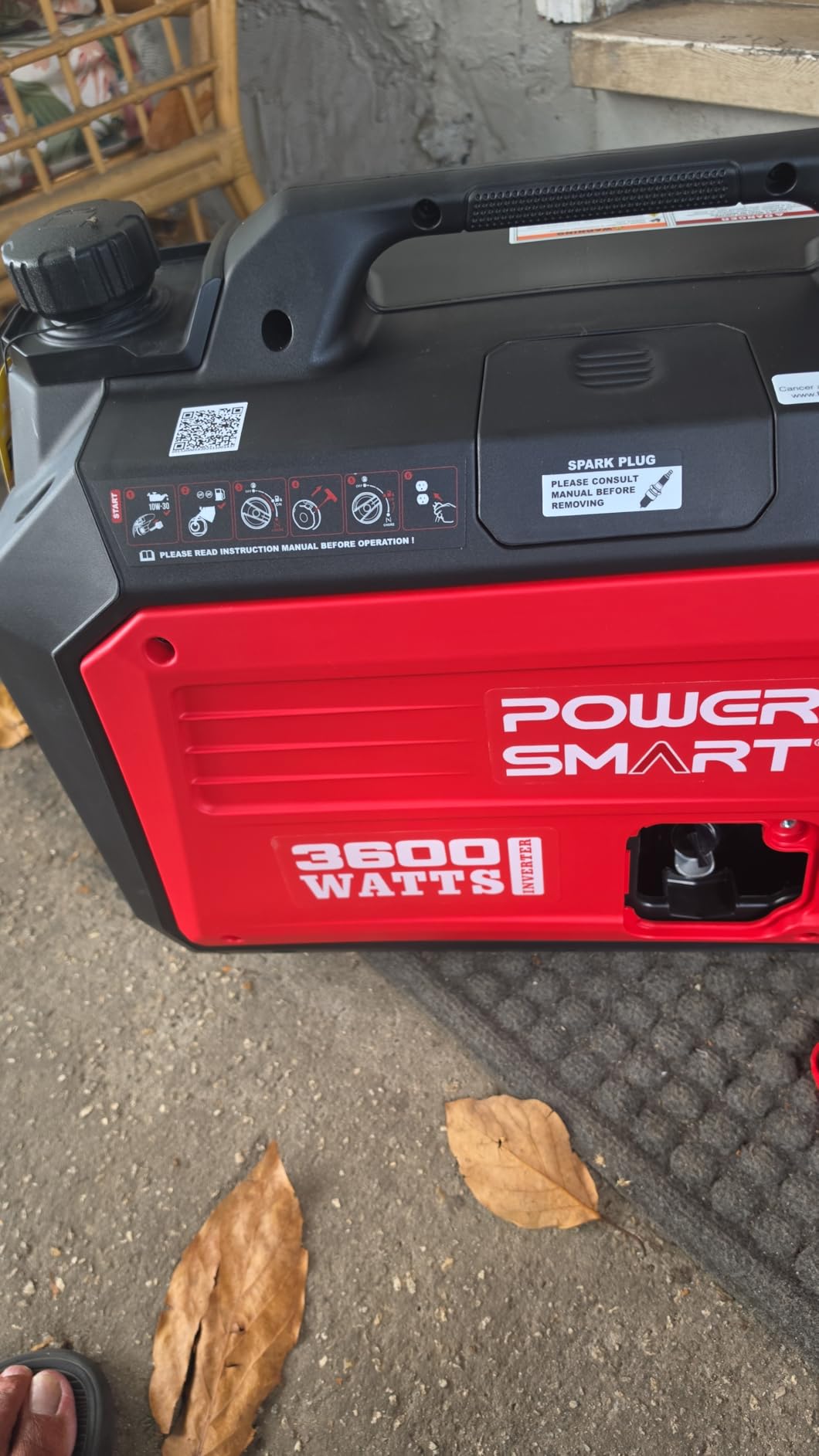 PowerSmart 3600 Watt Portable Inverter Generator, Quiet Technology, 30 Amp for Home Use, Camping customer photo 2