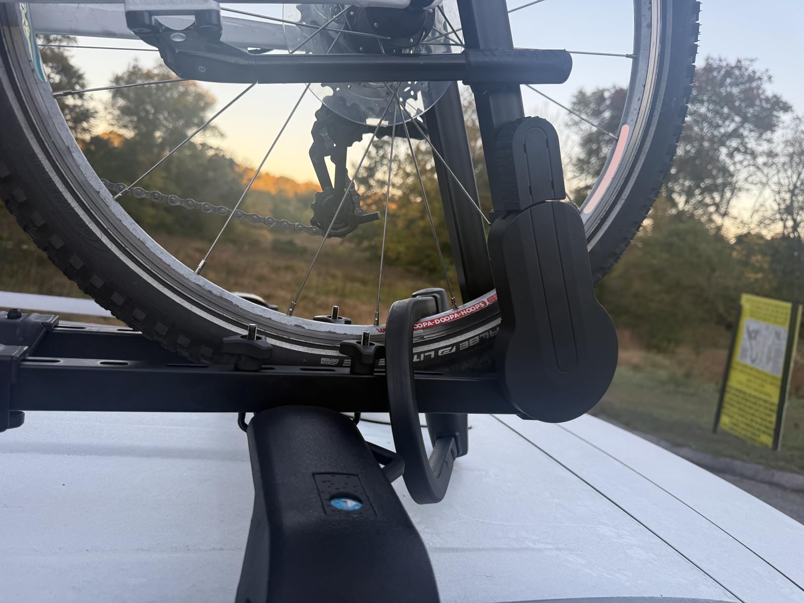 Roof Bike Rack, Upright Dual-Arm Rooftop Bike Carrier for Car SUV | Dual-arm Design for Stable Bike Support, Easy Mounting & 1-handed Operation, Fits Removable Roof Crossbars customer photo 2