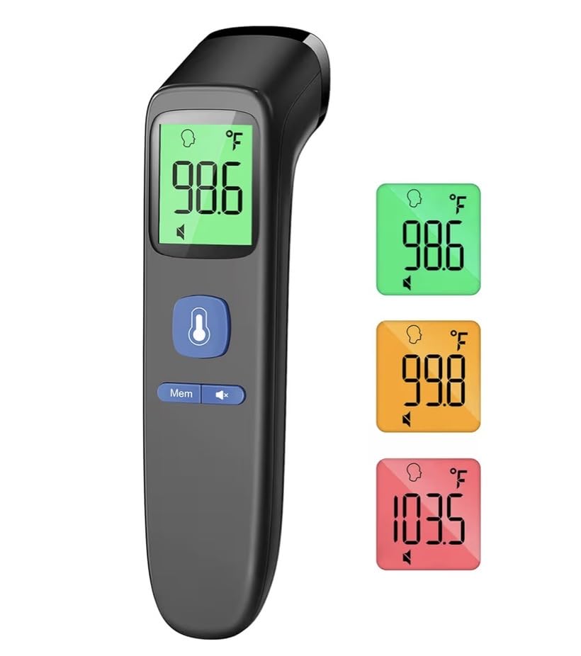 Non-Contact Forehead Thermometer for Adults and Kids, 1 Second Result | Accurate Reading with Large Display, Mute Mode, Memory Recall, Fever Alarm, Easy to use for Home & Hospital customer photo 2