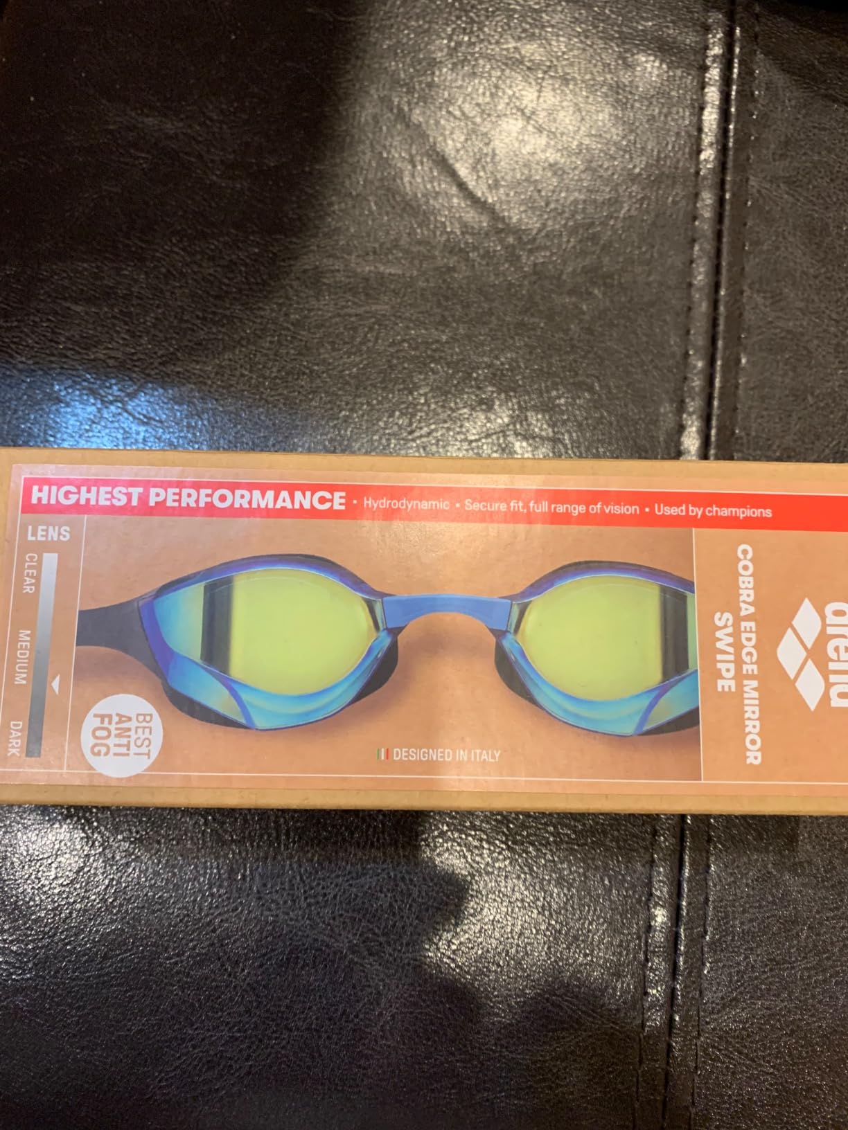 ARENA Unisex Cobra Edge Swipe Anti-Fog Racing Swim Goggles customer photo 2