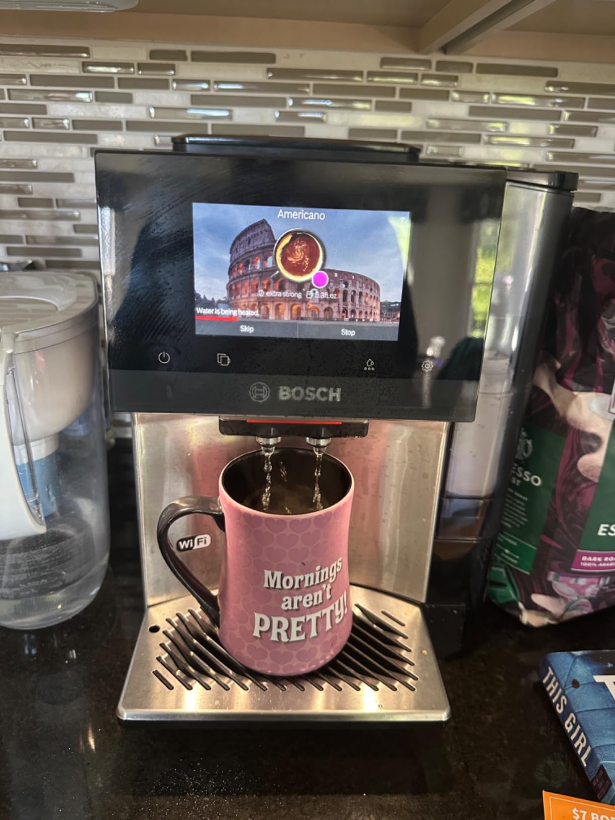 Bosch 800 Series Fully Automatic Coffee, Espresso Machine - Silver | Double Cup, Touchscreen, Large Bean Capacity, 36 Drinks, Cold Brew, Save up to 30 Profiles - Integrated Milk Container customer photo 1