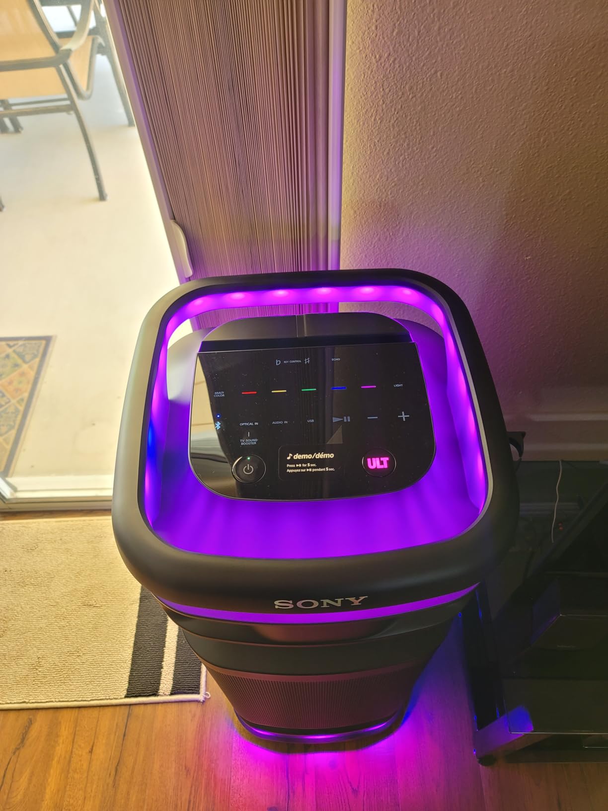 Sony ULT Tower 10 Bluetooth Karaoke Party Speaker with Powerful Bass, 360° Sound and Party Lights, Included Wireless Microphone customer photo 2