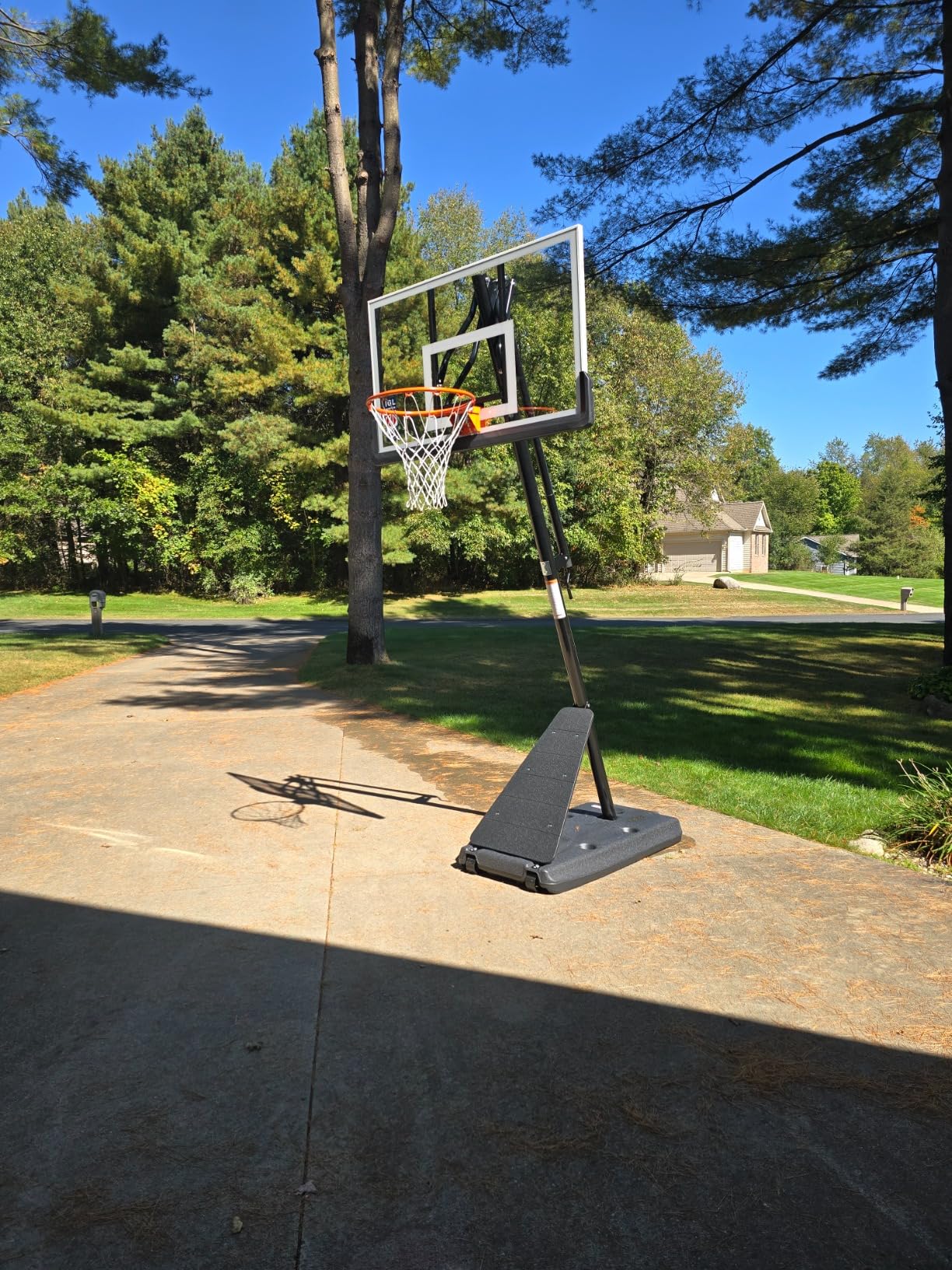Basketball Hoop Outdoor with 52 Inch Shatterproof Backboard, 10FT Height Portable Basketball Hoop Outdoor, Adjustable Basketball Goal System customer photo 2