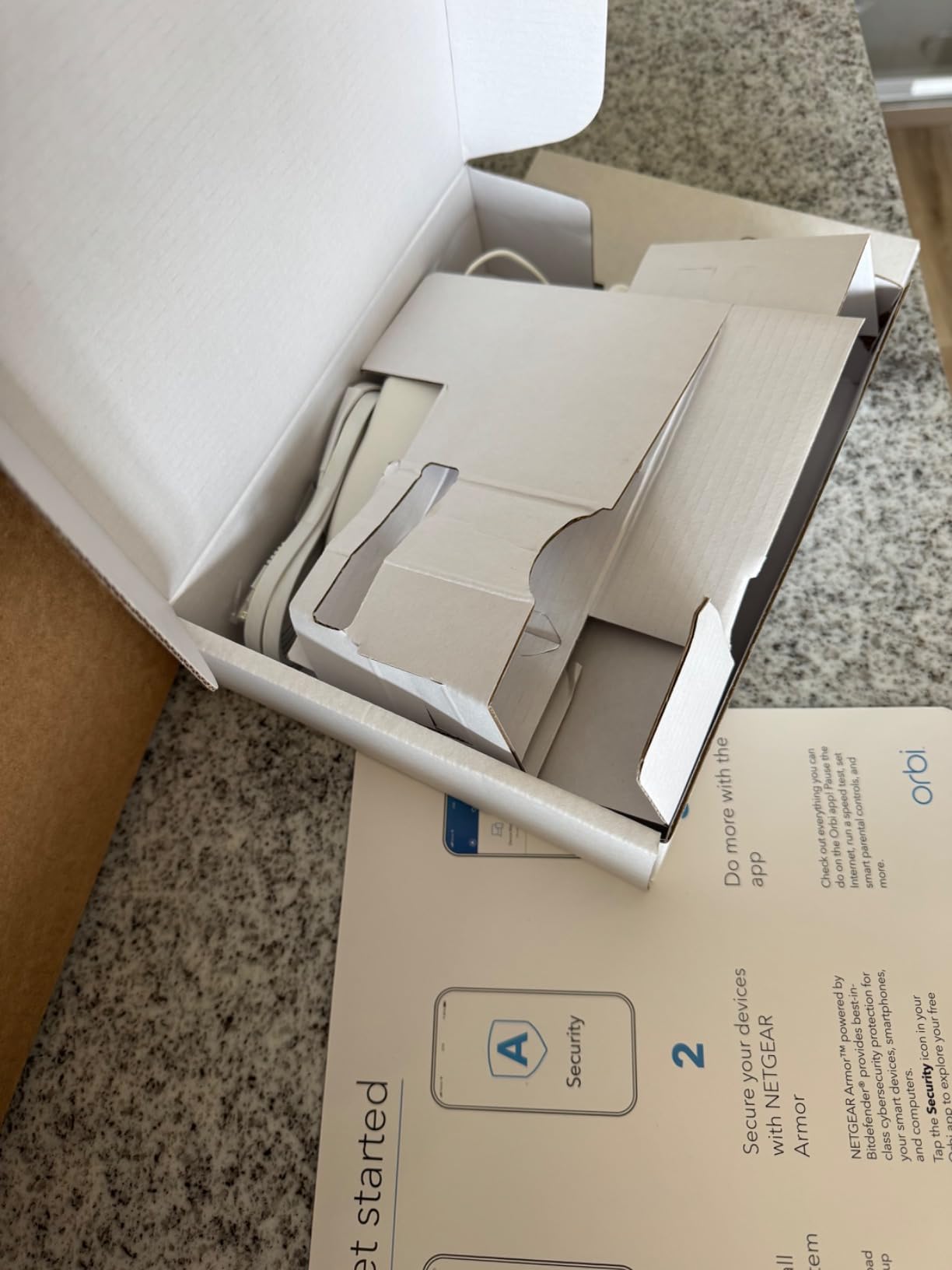 NETGEAR Orbi Whole Home Tri-Band WiFi 6 Mesh Network System (RBK752P) - Router with 1 Satellite Extender, Security Features, Coverage up to 5,000 sq. ft., 75 Devices, AX5200 802.11ax (Up to 5.2Gbps) customer photo 2