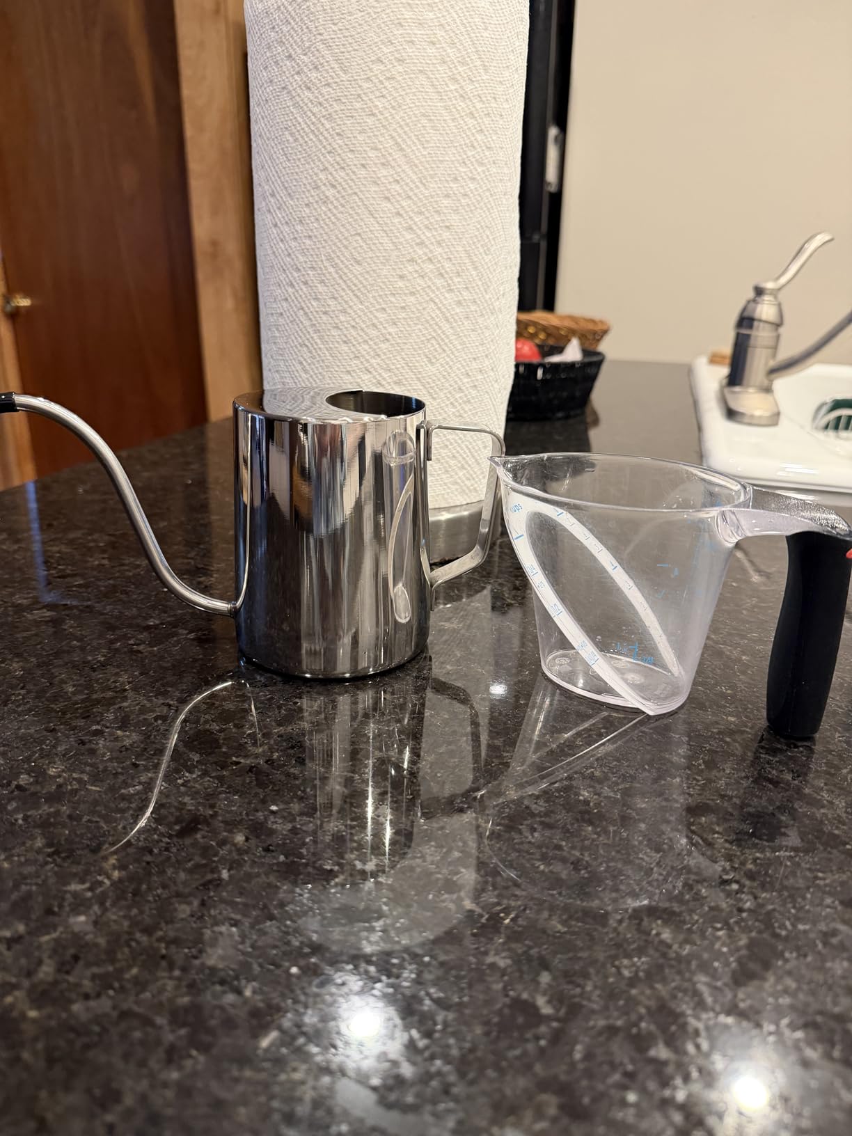Doseno Small Watering Can for Indoor Plants, Plant Watering Can, 12 oz | Mini watering can for indoor plants; indoor watering can with long spout and handle, 350 ml, rust-proof 304 stainless steel customer photo 1