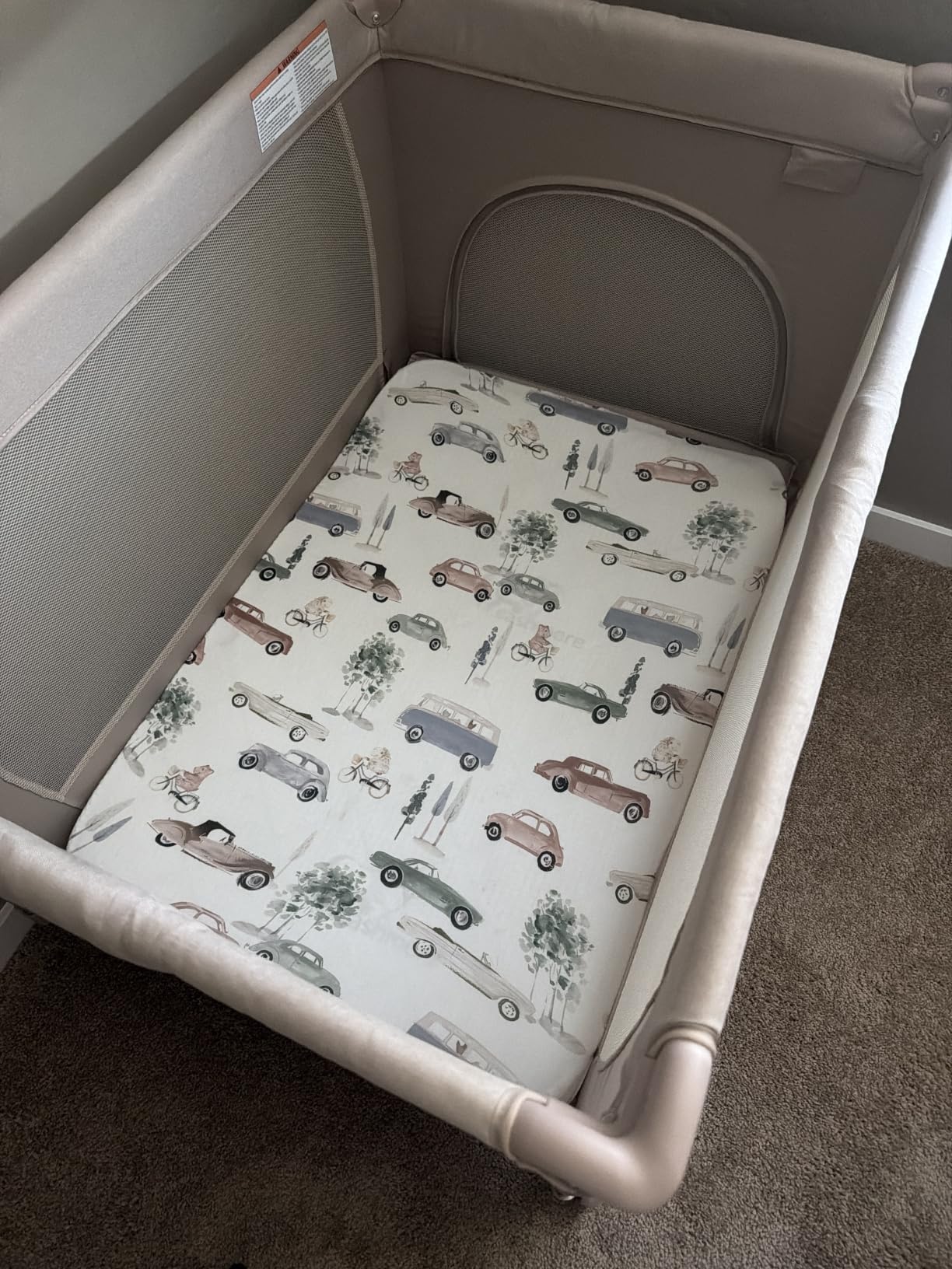 Pack n Play, Baby Bassinet, Playpen, Crib, Diaper Changer, Black | 4 in 1 Pack and Play, Comes with Mattress, Storage Basket and Toy Bar, Suitable for Newborn to Toddler customer photo 2